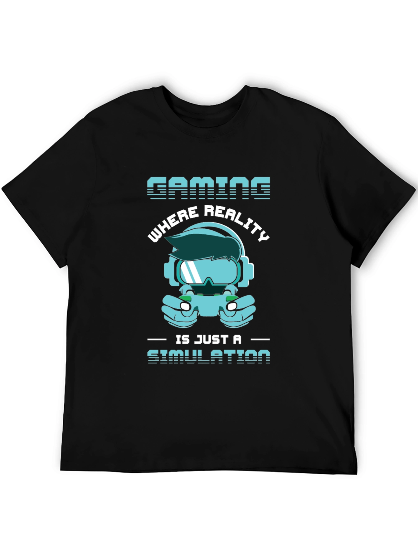 Gaming Simulation T-Shirt - Gamer Reality Tee