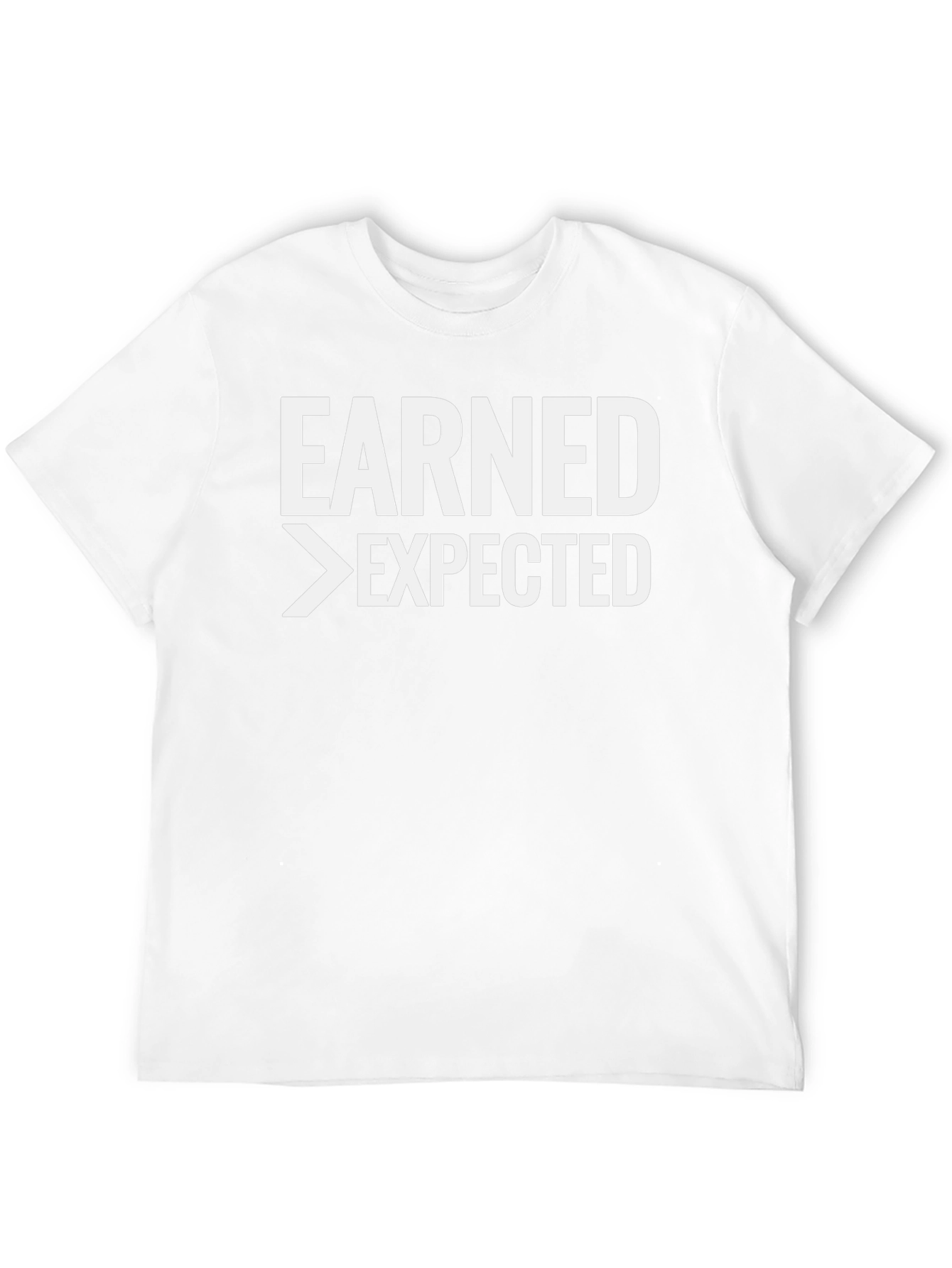 Earned>Expected Black Graphic Tee