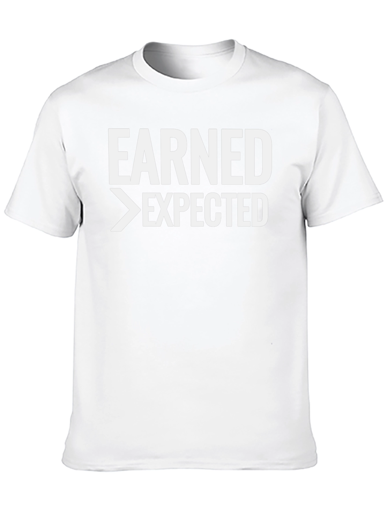 Earned>Expected Black Graphic Tee