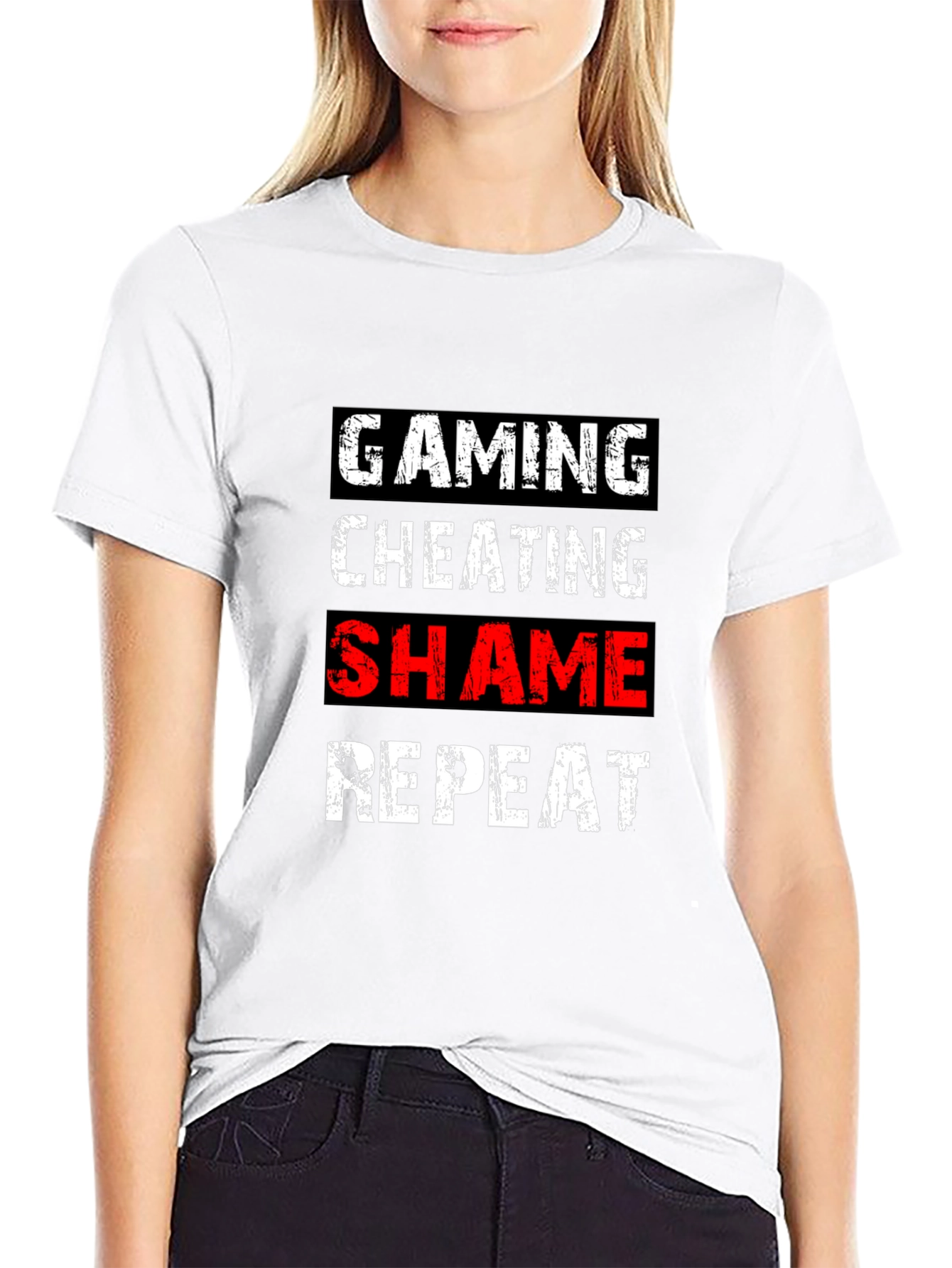 Gaming Cheating Shame Repeat T-Shirt