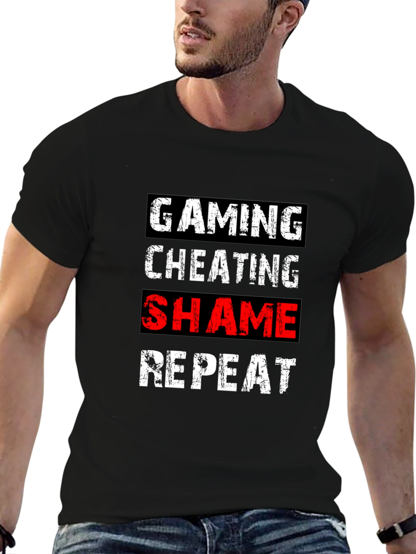 Gaming Cheating Shame Repeat T-Shirt