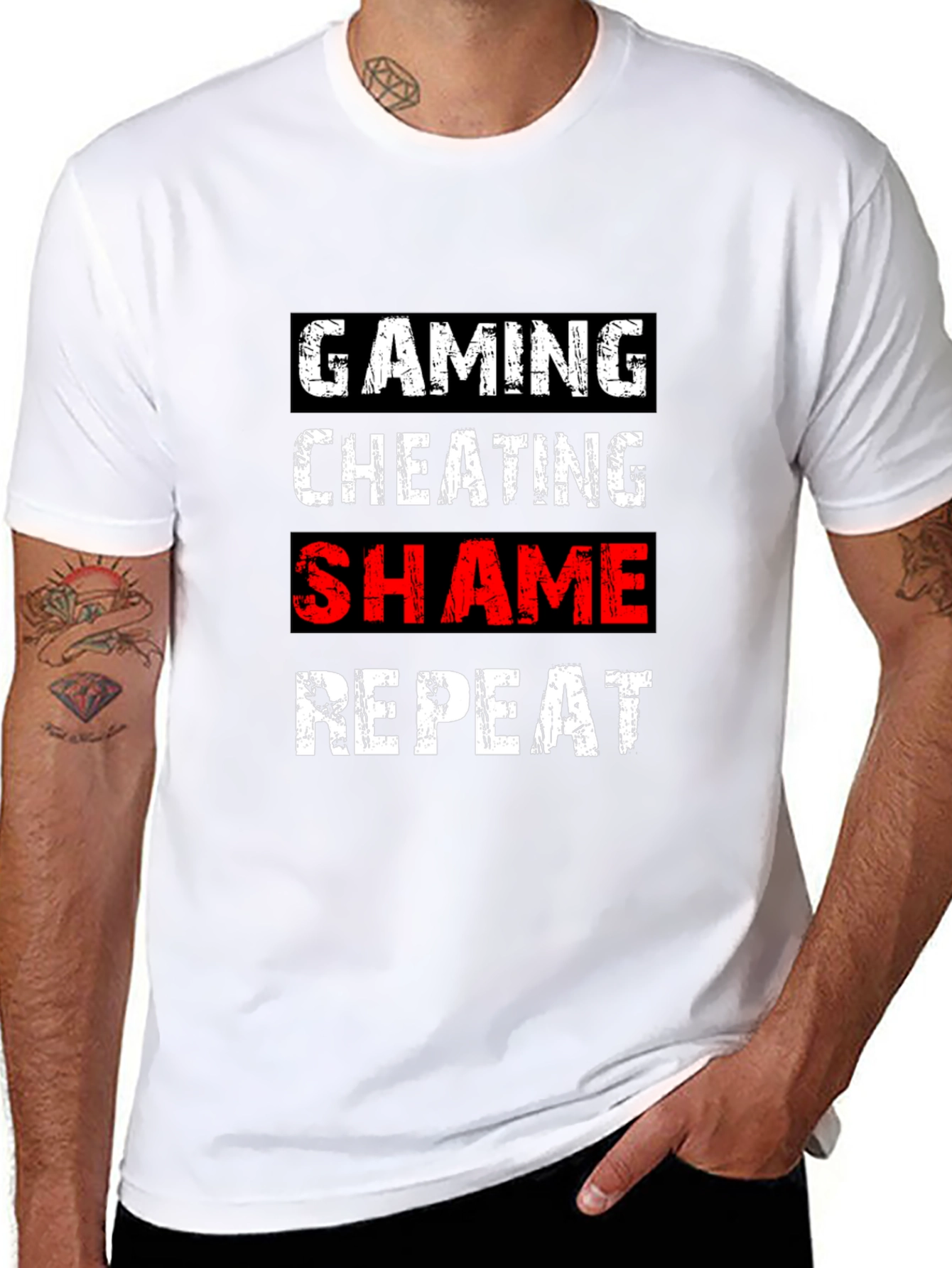 Gaming Cheating Shame Repeat T-Shirt