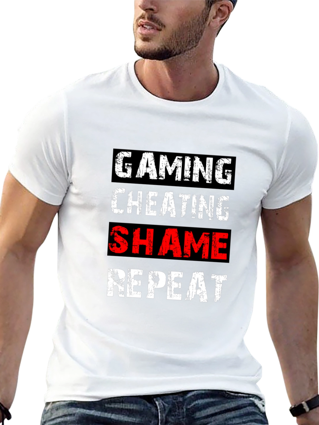 Gaming Cheating Shame Repeat T-Shirt