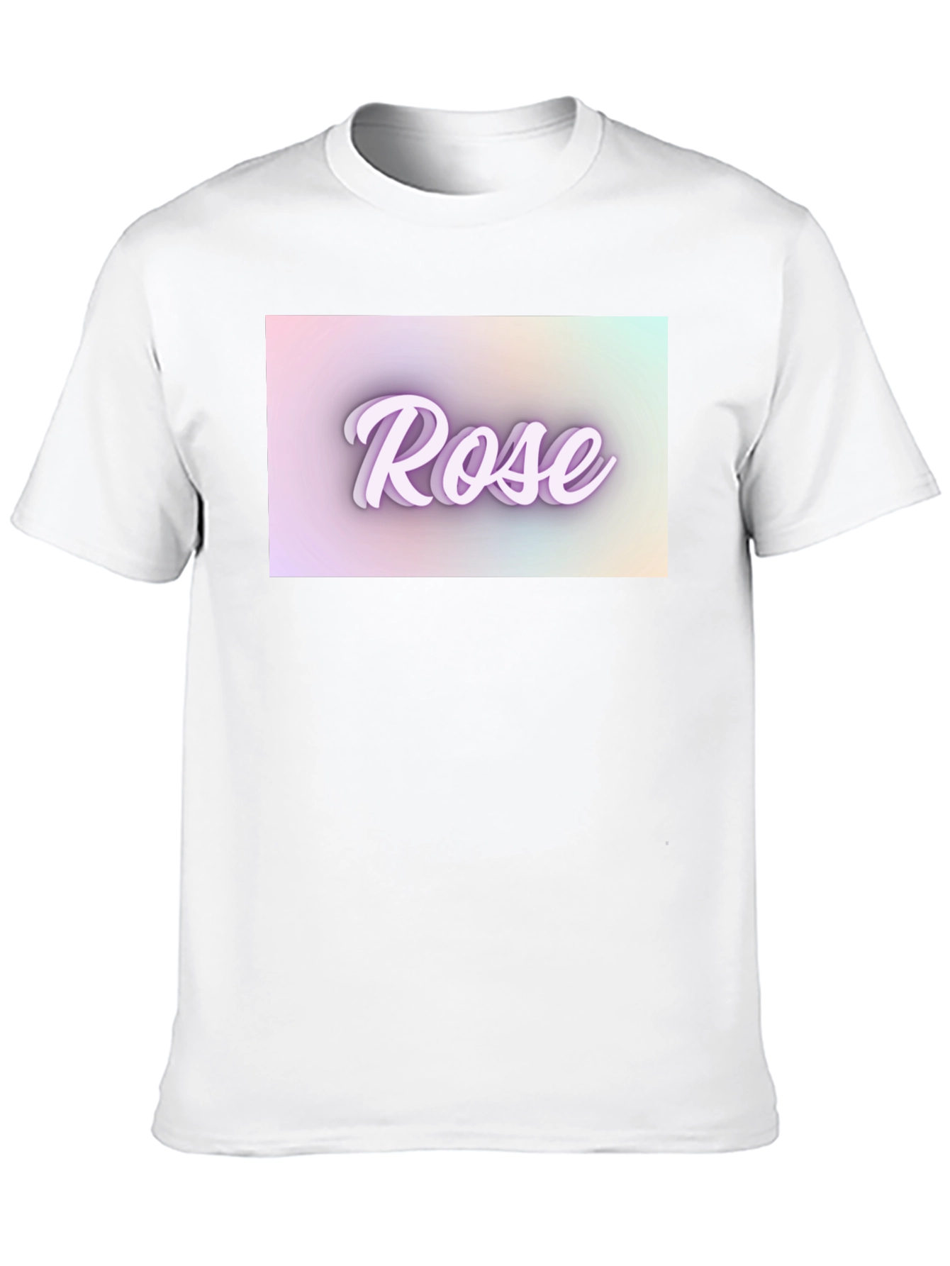 Rose Text T-Shirt - Stylish Design