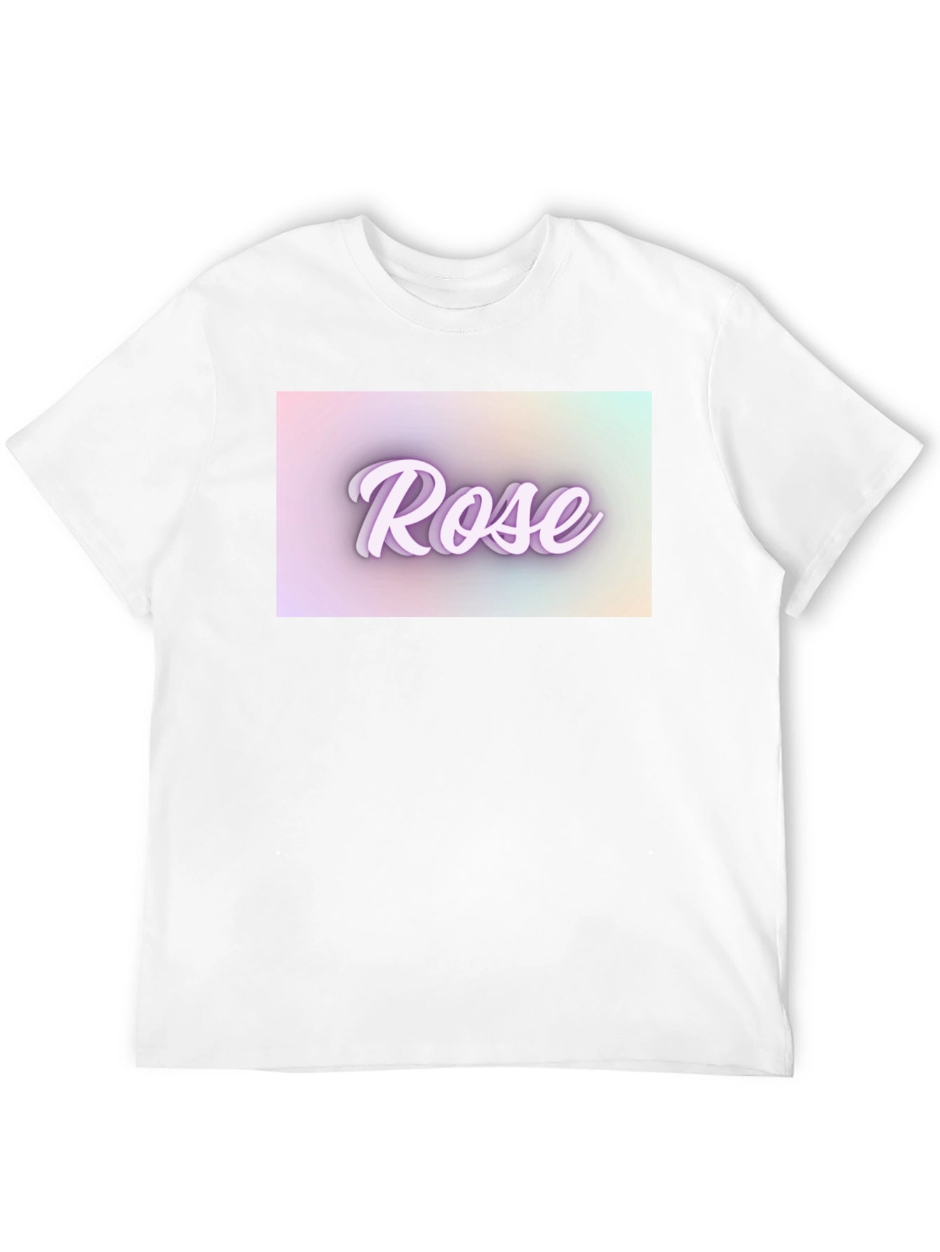 Rose Text T-Shirt - Stylish Design