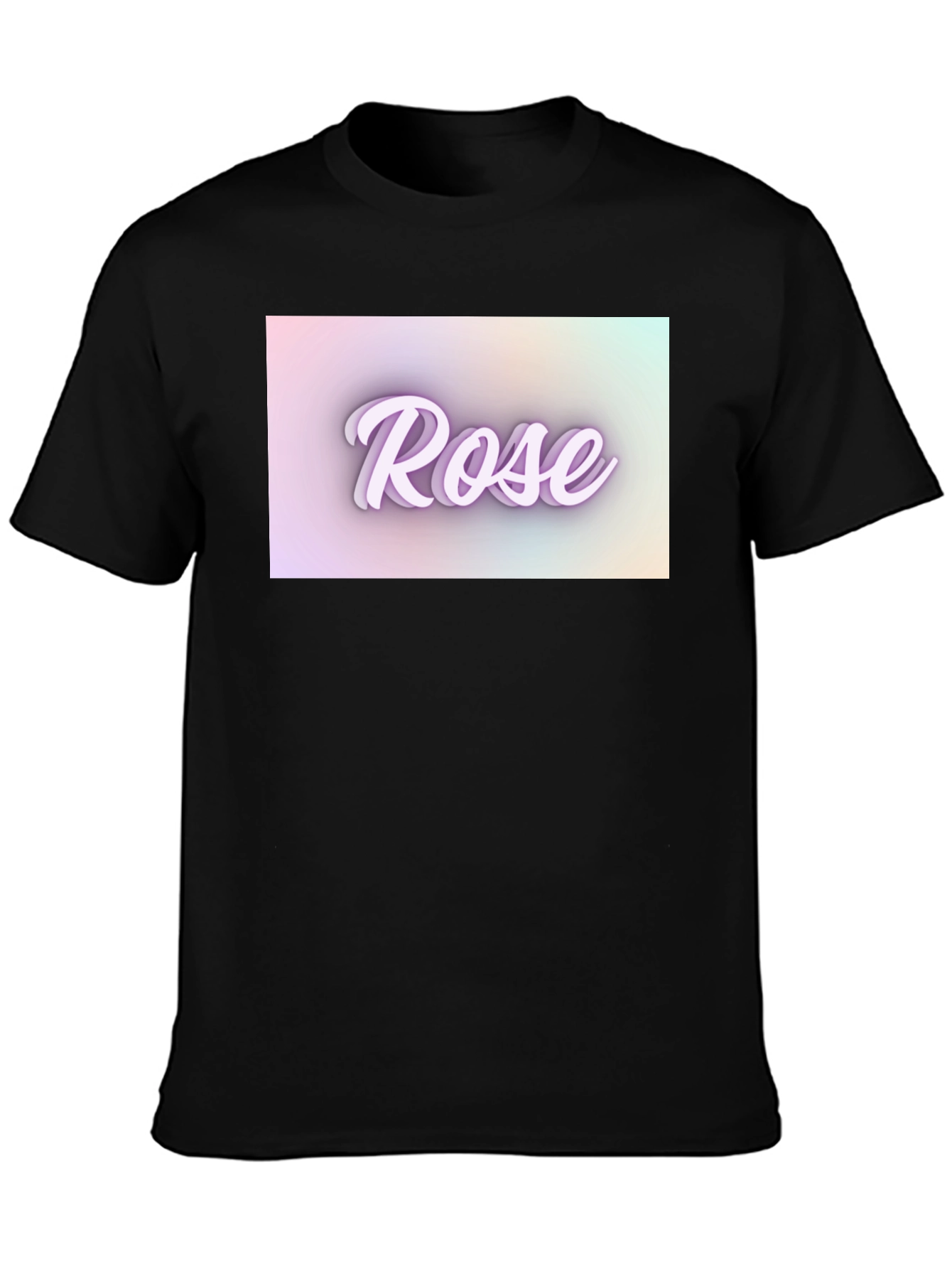 Rose Text T-Shirt - Stylish Design