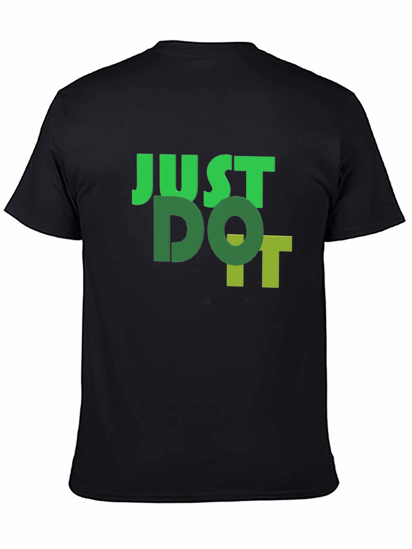 Just Do It Black Graphic Tee