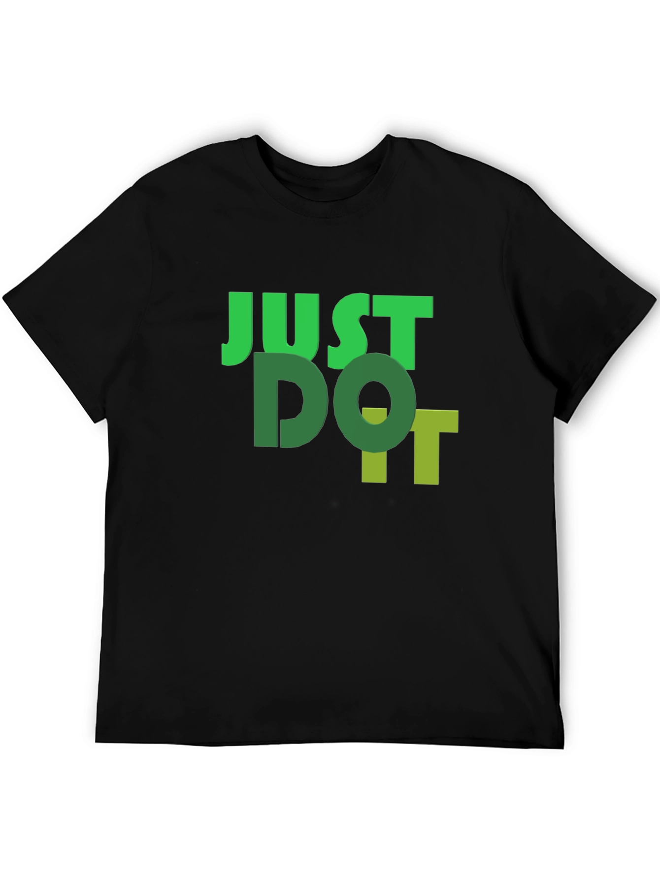 Just Do It Black Graphic Tee