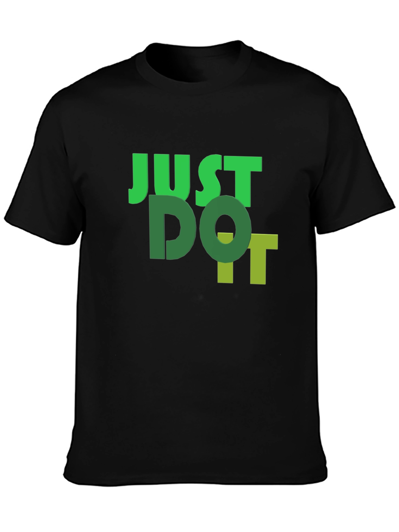Just Do It Black Graphic Tee