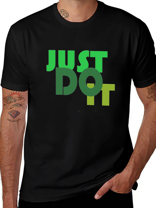 Just Do It Black Graphic Tee