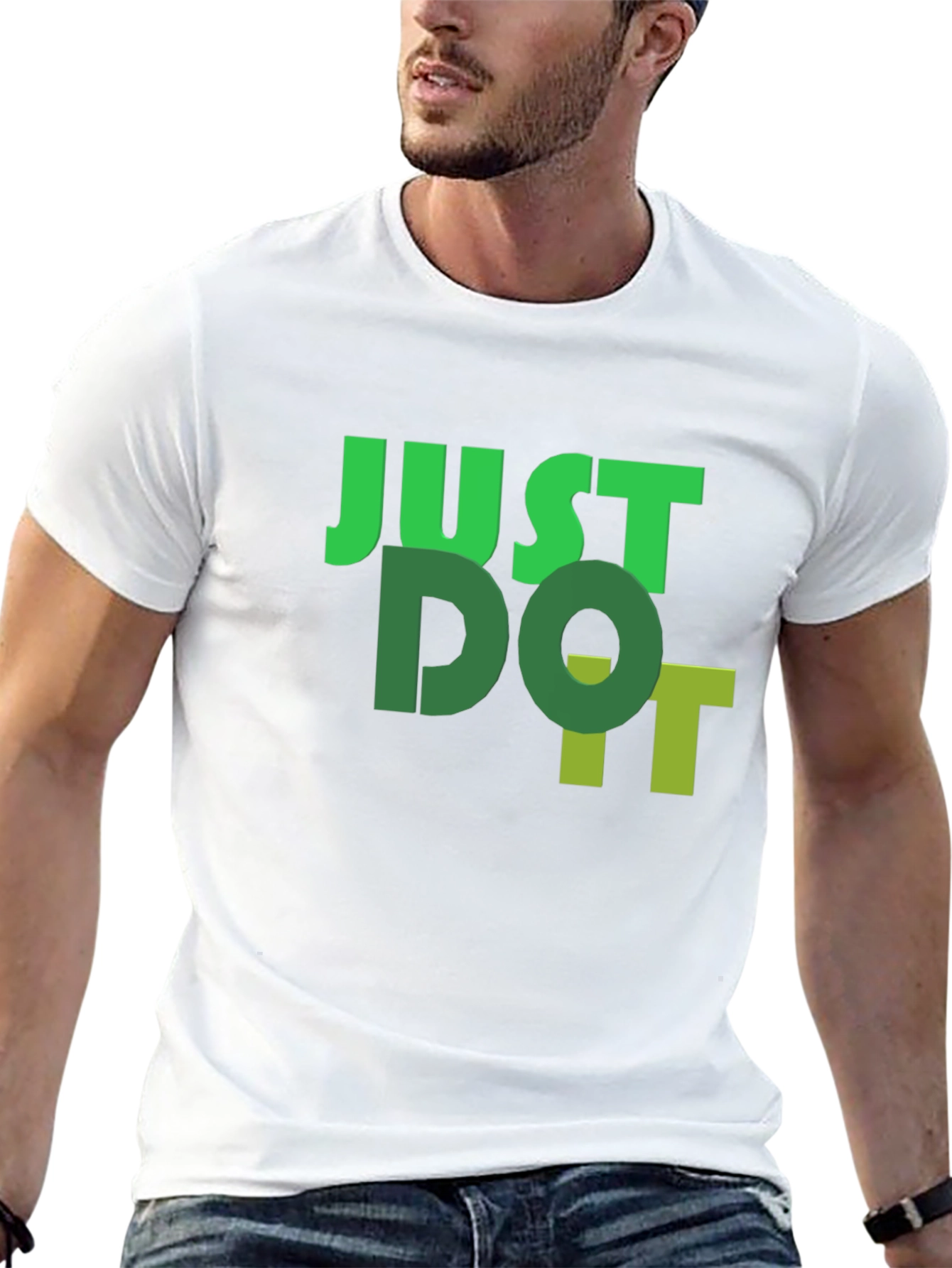 Just Do It Black Graphic Tee