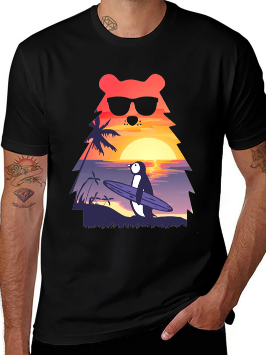 Bear & Penguin Surf T-Shirt - Vacation Vibes