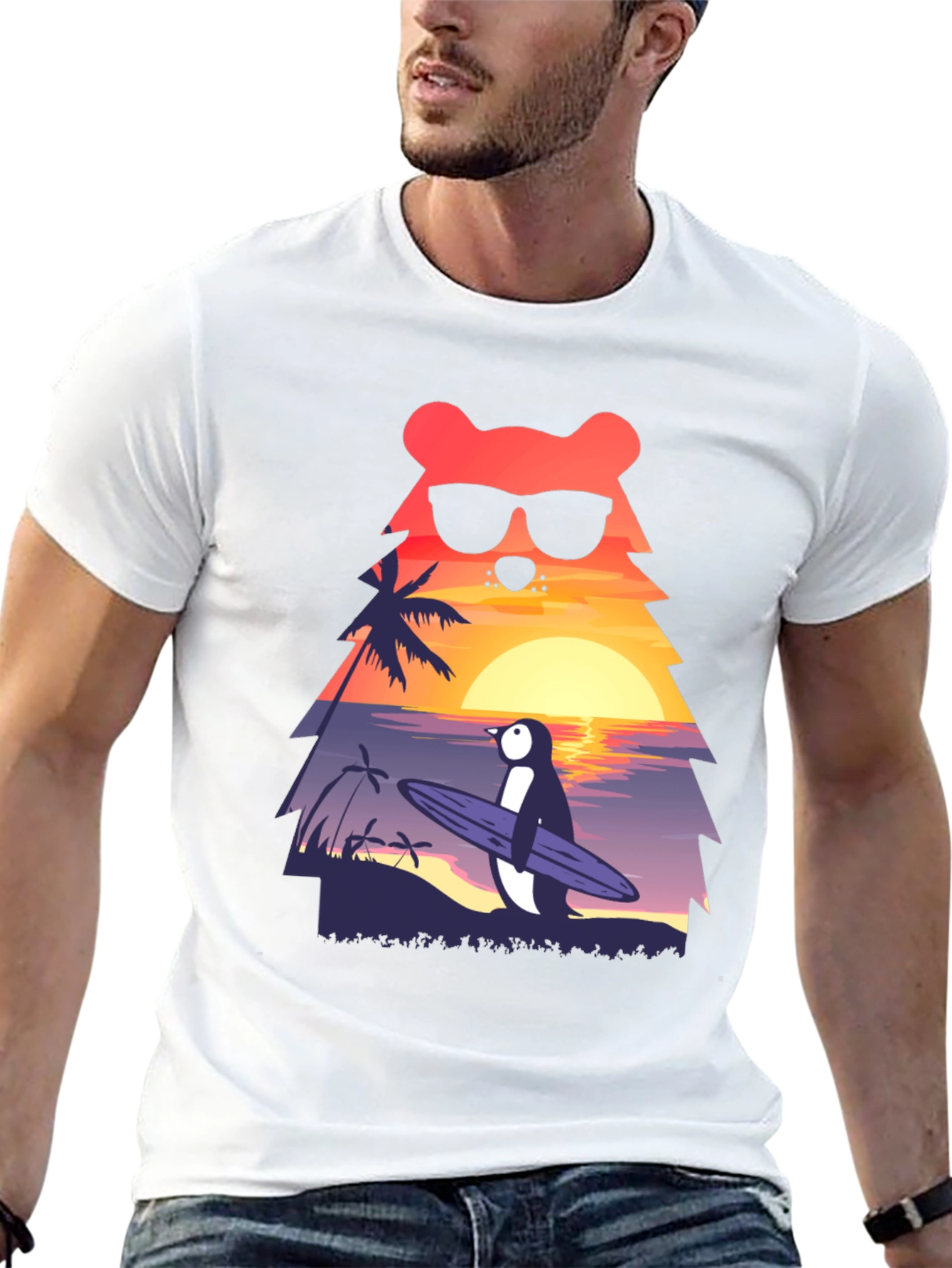 Bear & Penguin Surf T-Shirt - Vacation Vibes