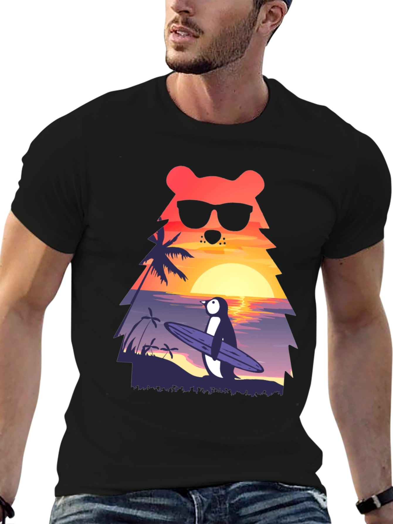 Bear & Penguin Surf T-Shirt - Vacation Vibes