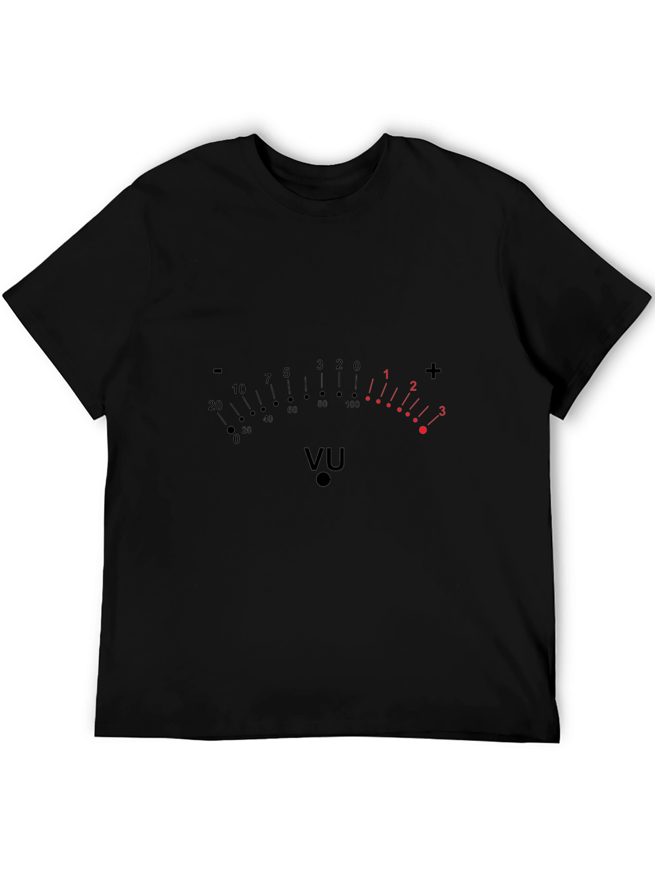 VU Meter Graphic T-Shirt - Black