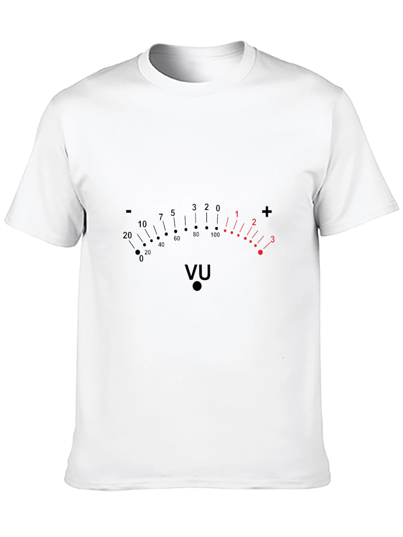 VU Meter Graphic T-Shirt - Black