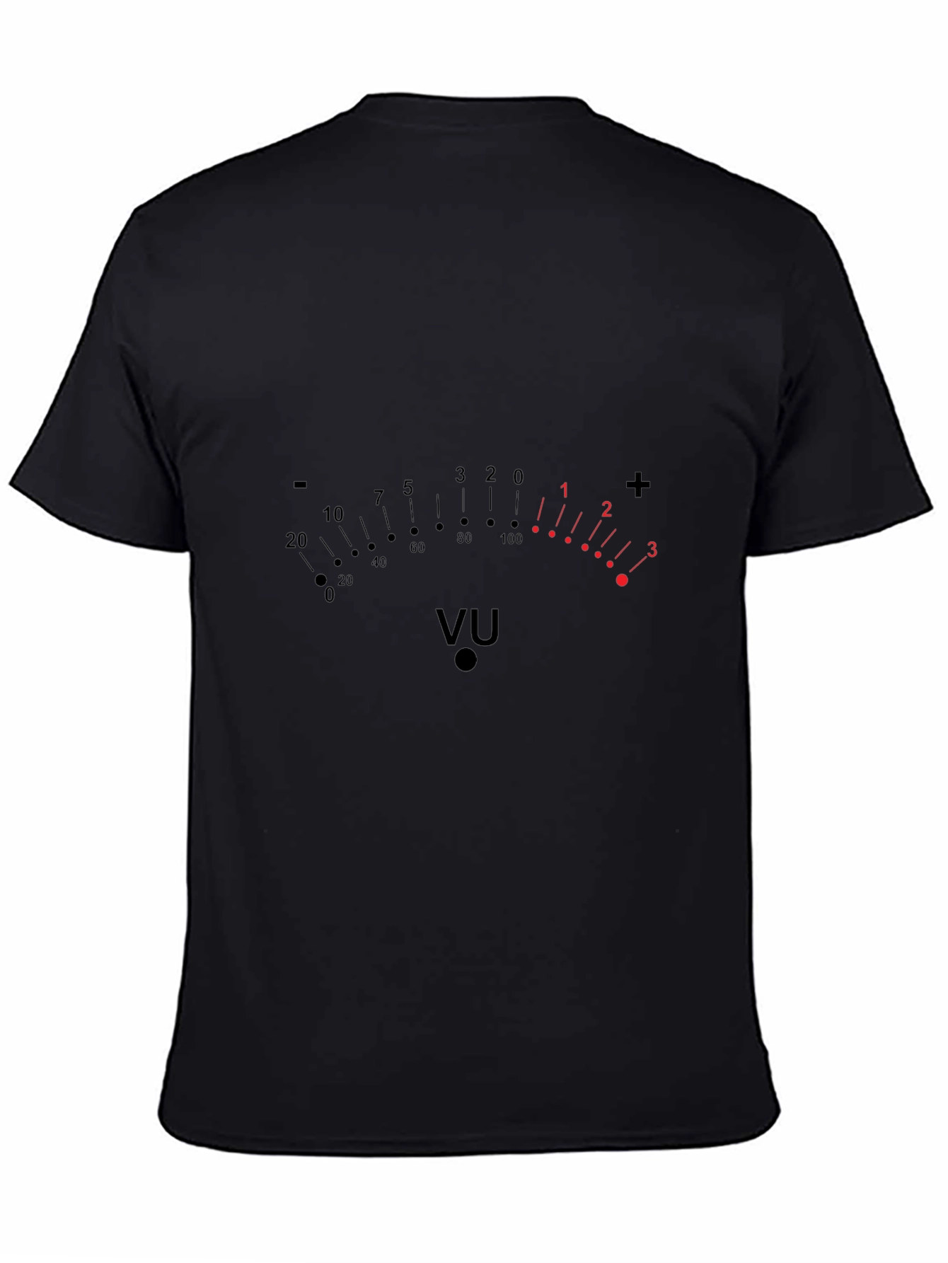VU Meter Graphic T-Shirt - Black