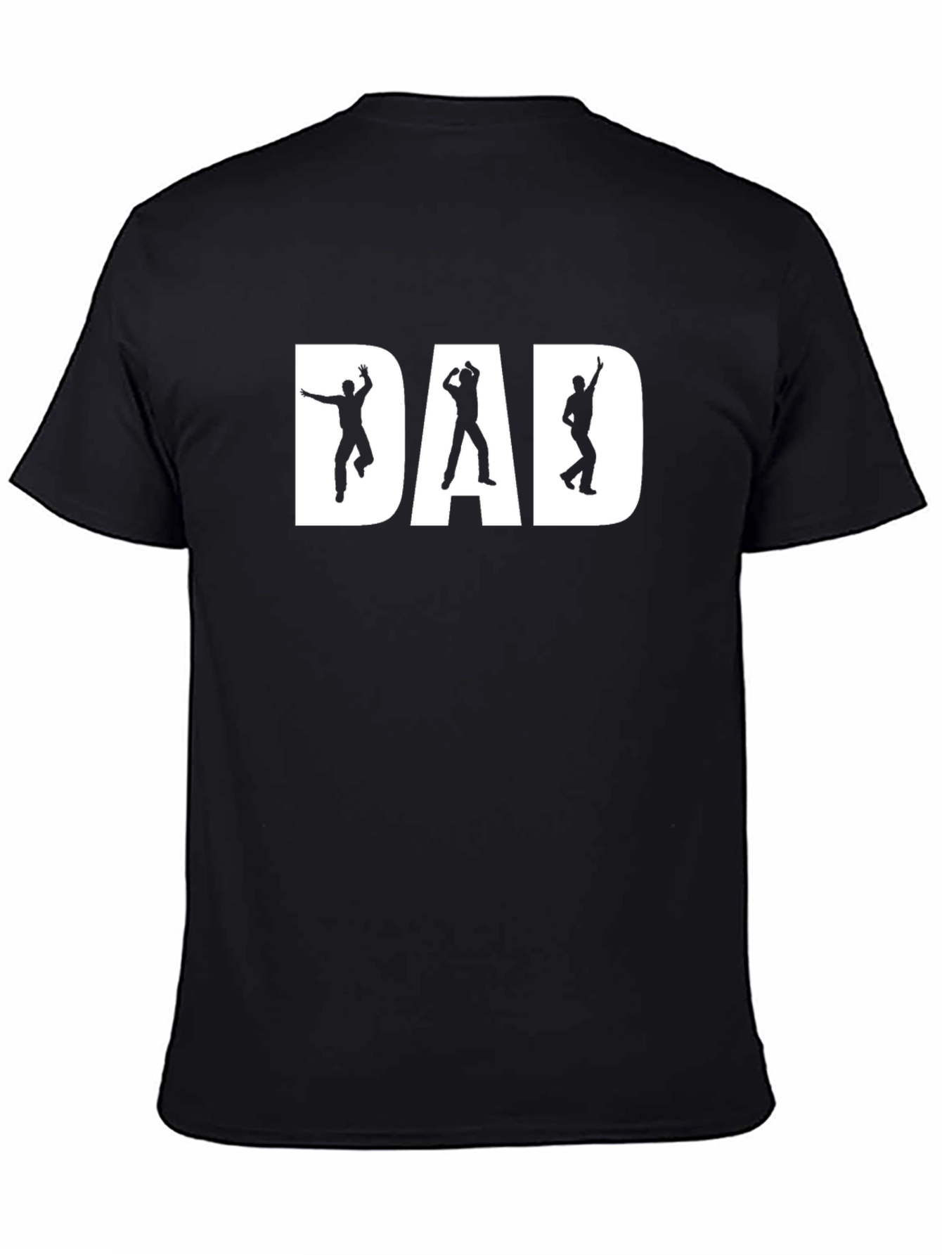 Dad Dancing Black Graphic T-Shirt