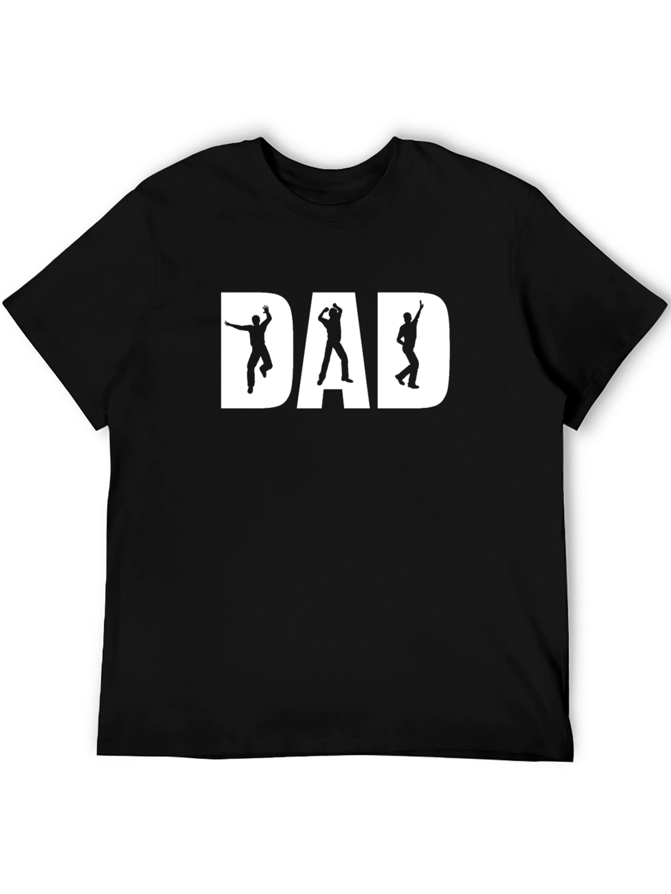 Dad Dancing Black Graphic T-Shirt