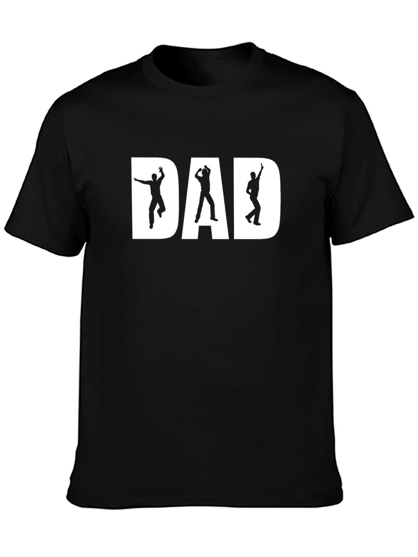 Dad Dancing Black Graphic T-Shirt