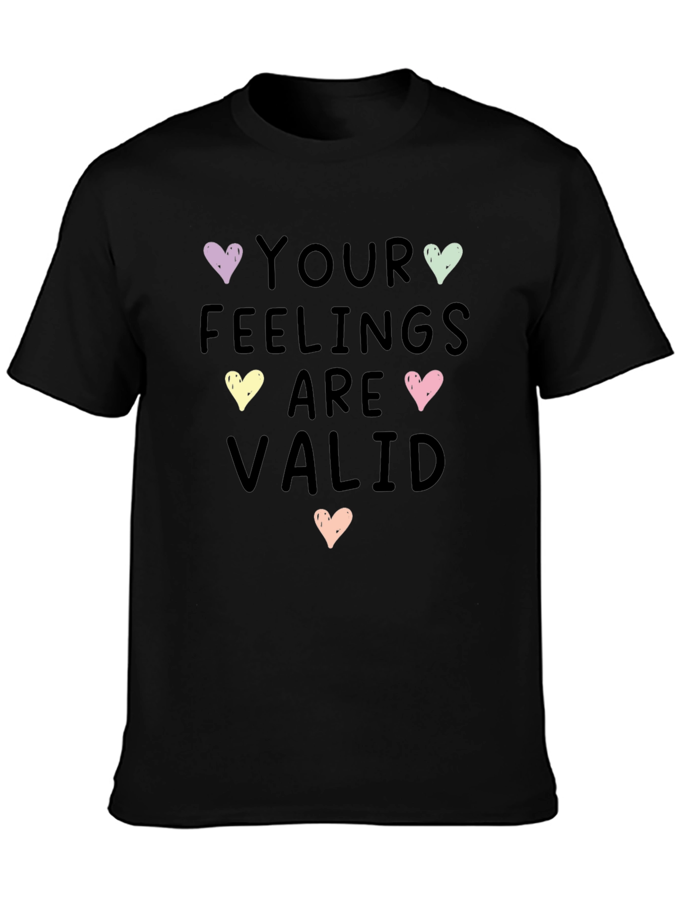 Feelings Are Valid Heart Graphic Tee - Unisex
