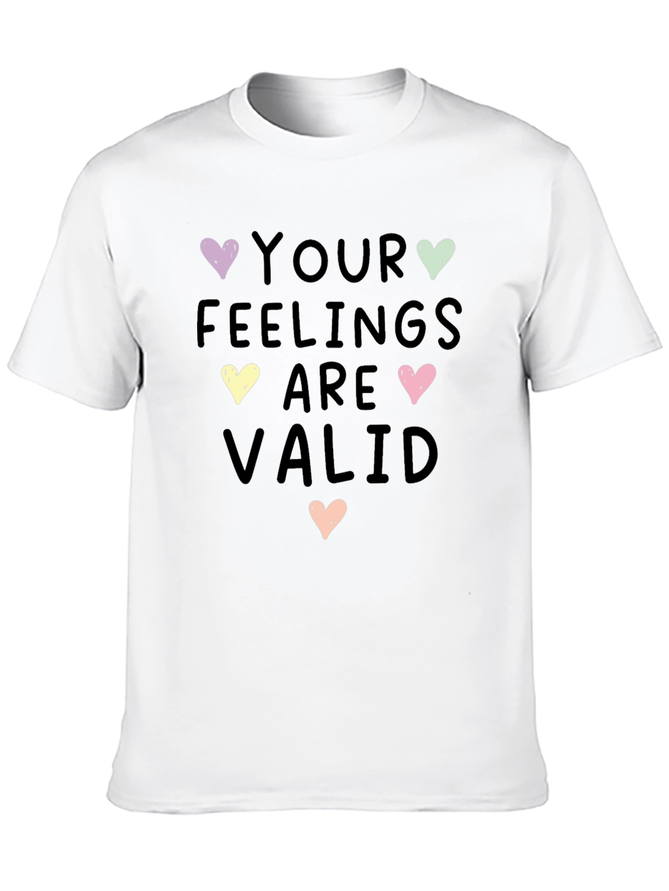 Feelings Are Valid Heart Graphic Tee - Unisex