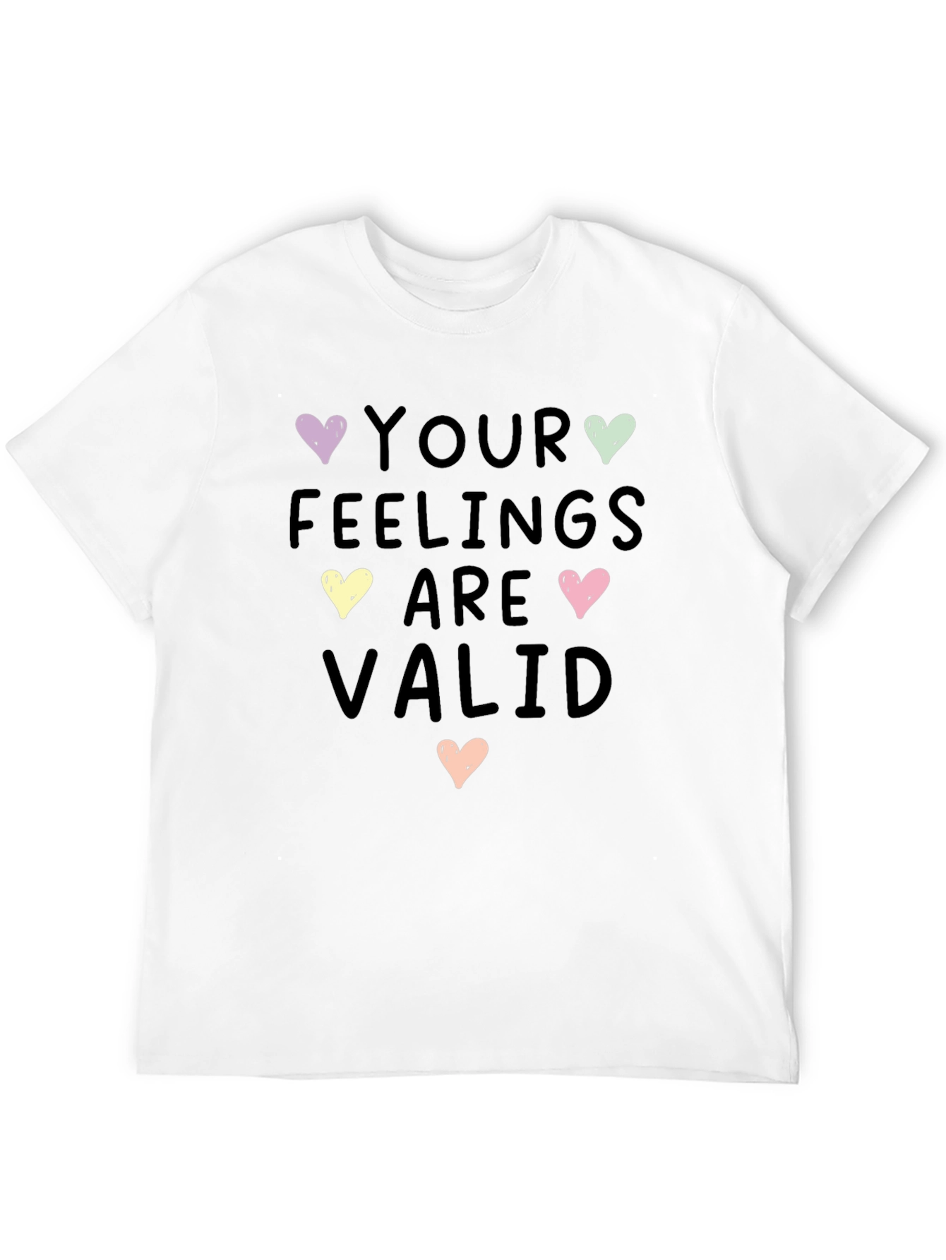 Feelings Are Valid Heart Graphic Tee - Unisex