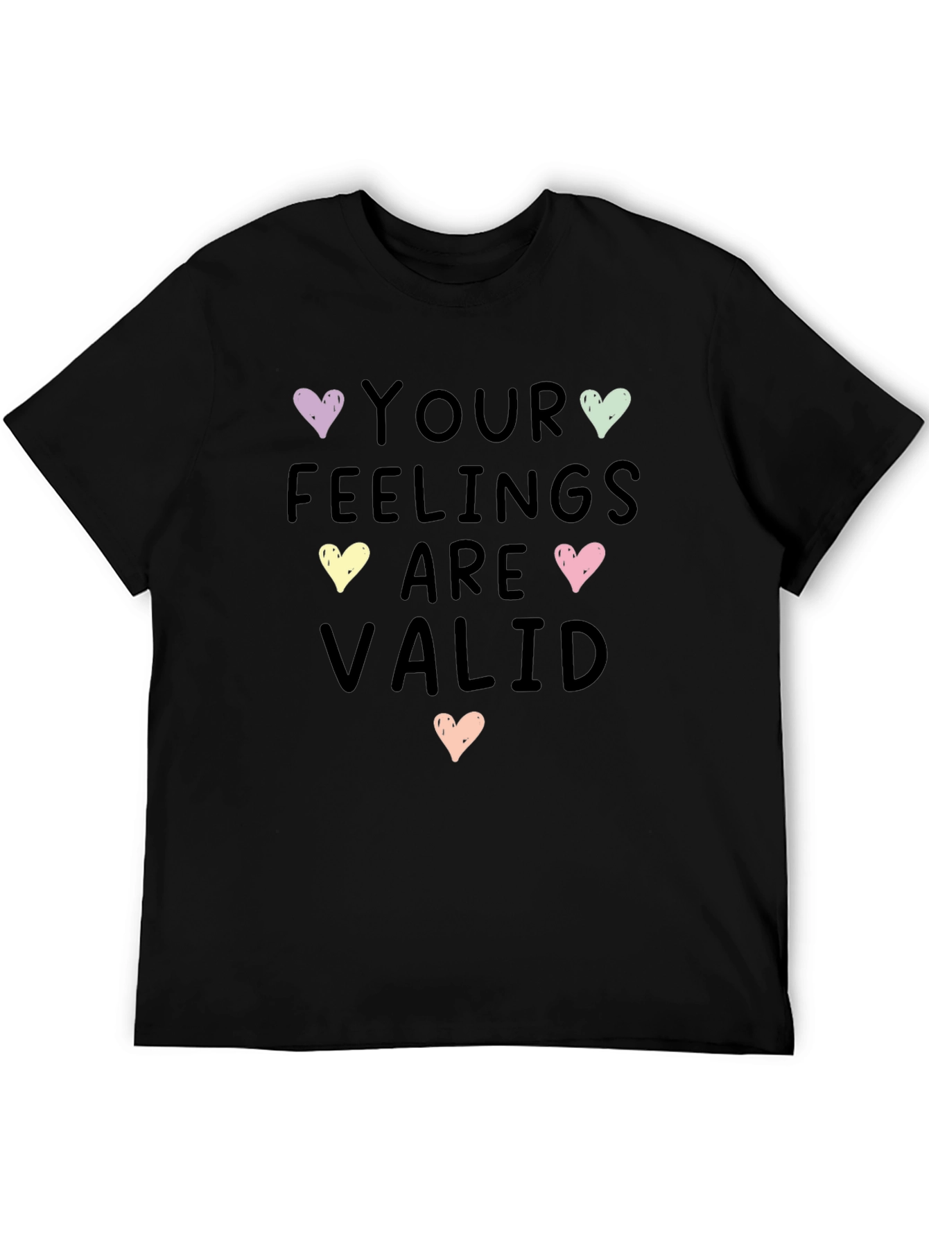 Feelings Are Valid Heart Graphic Tee - Unisex