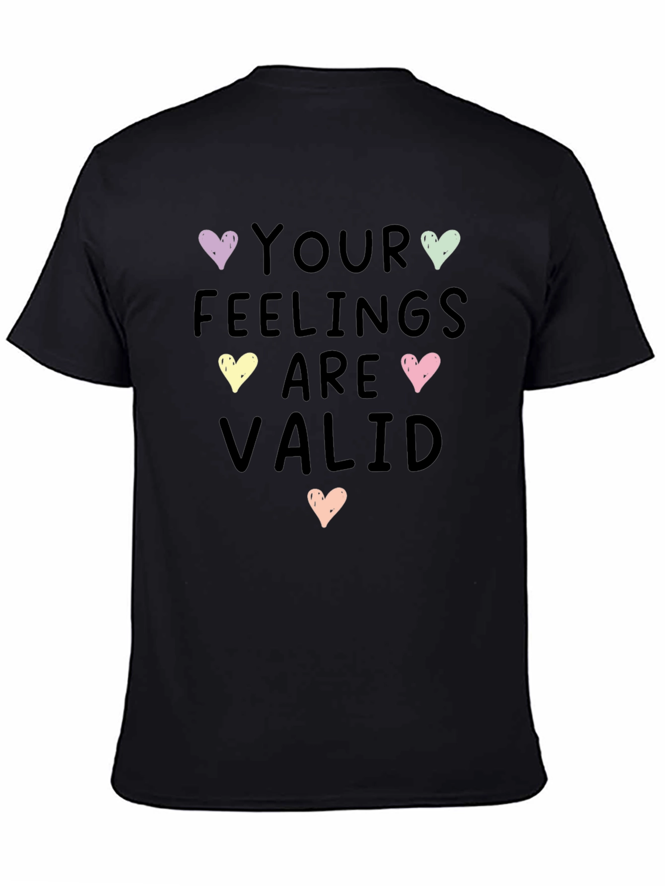 Feelings Are Valid Heart Graphic Tee - Unisex