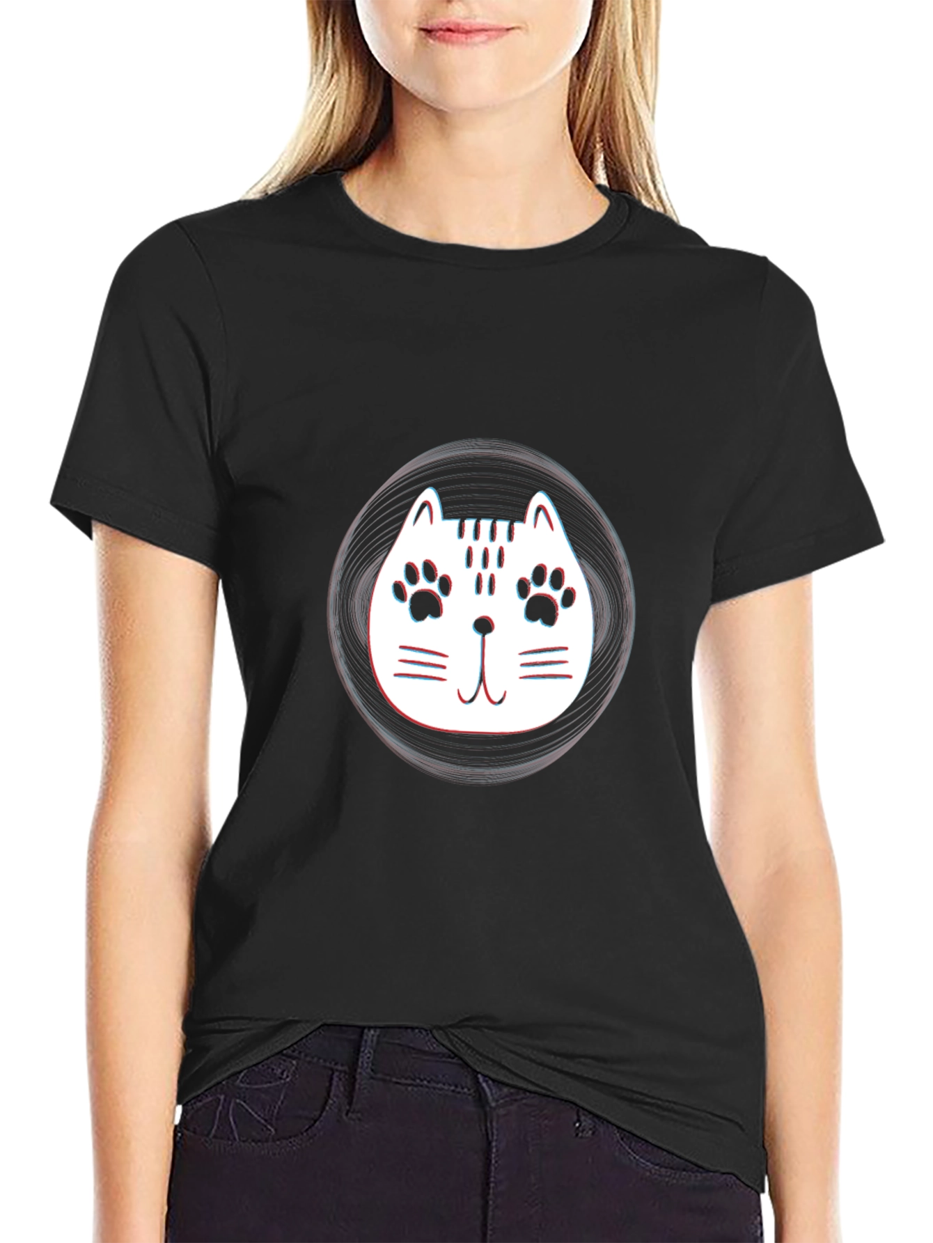 Cool Cat Graphic T-Shirt - Stylish Comfort