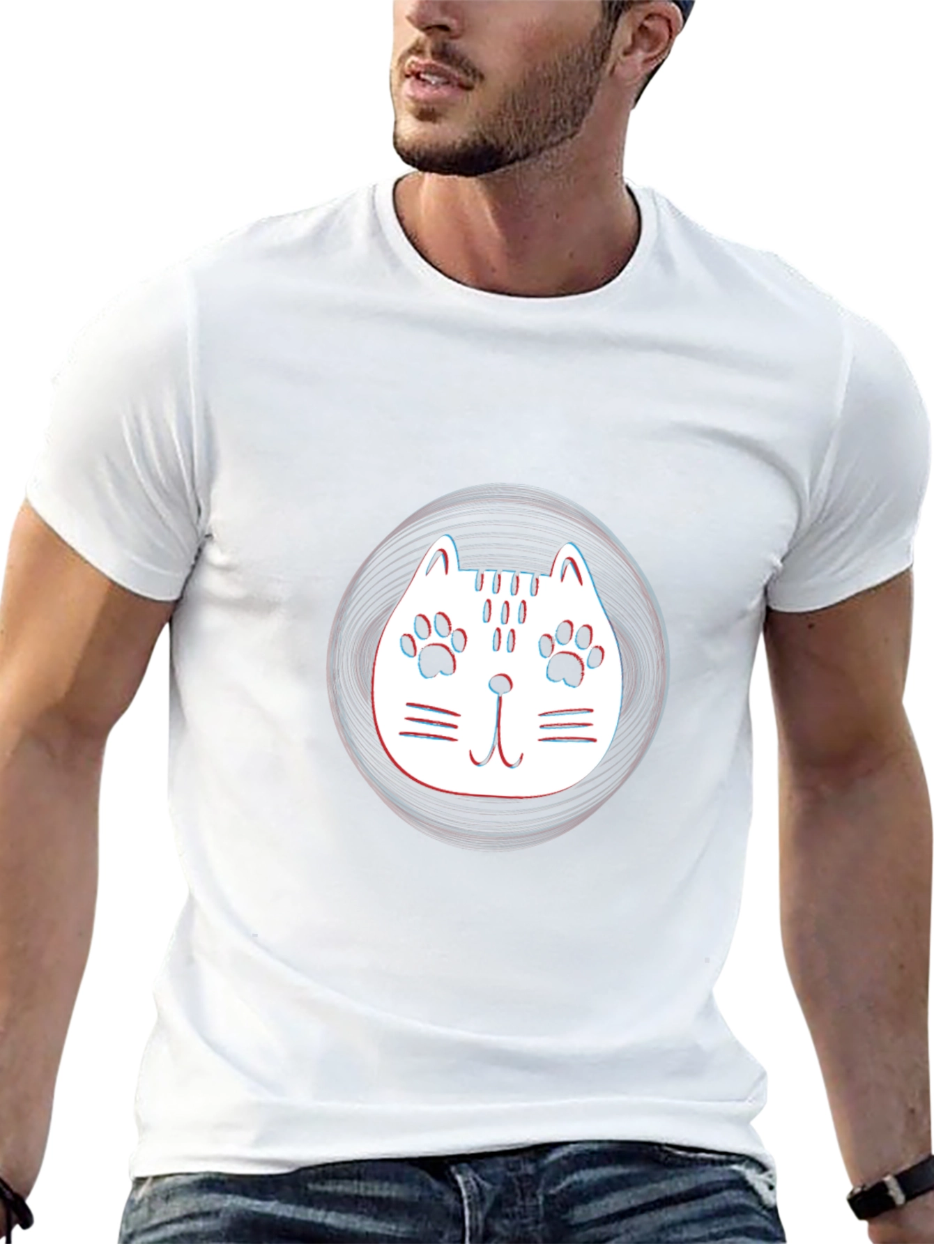 Cool Cat Graphic T-Shirt - Stylish Comfort
