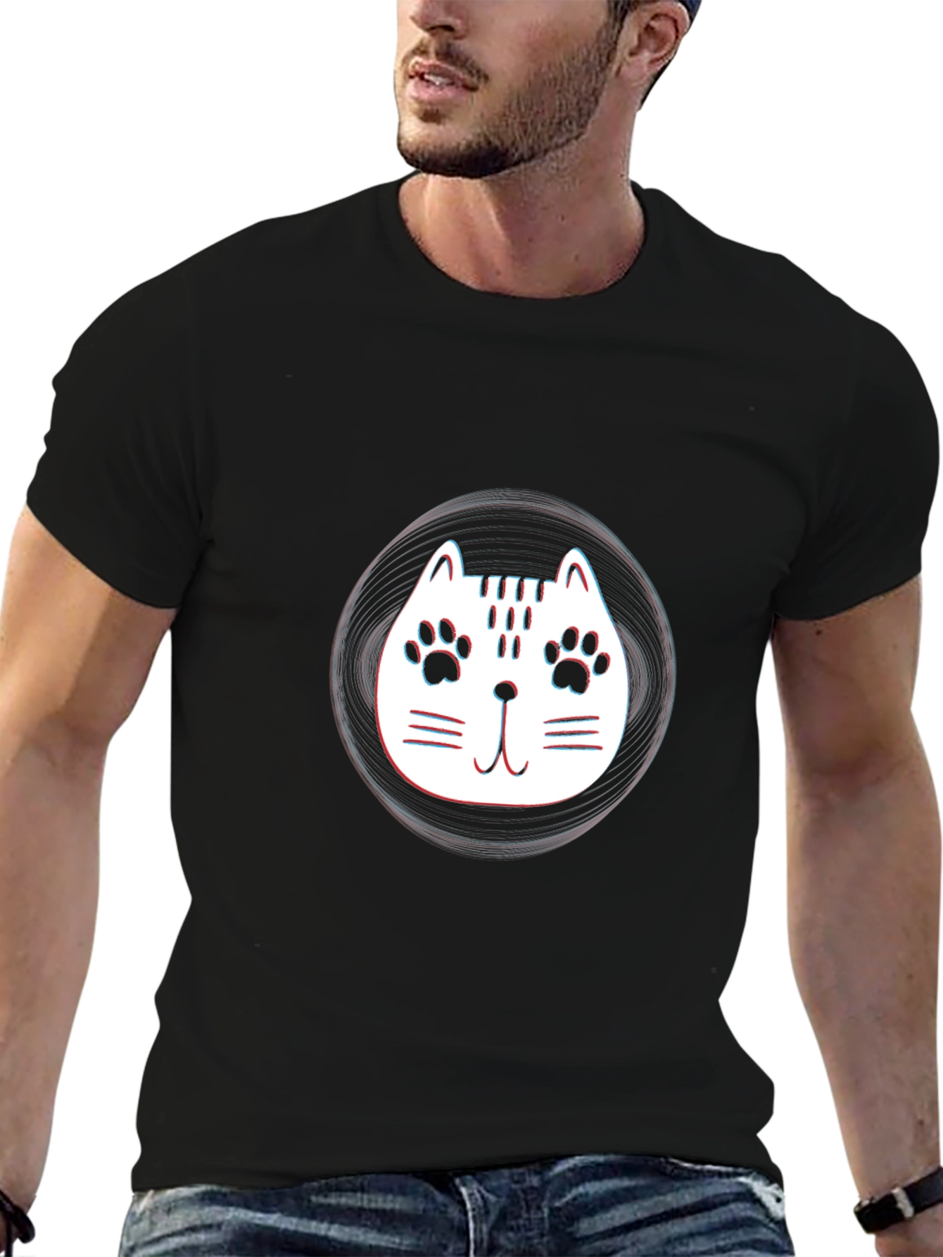 Cool Cat Graphic T-Shirt - Stylish Comfort
