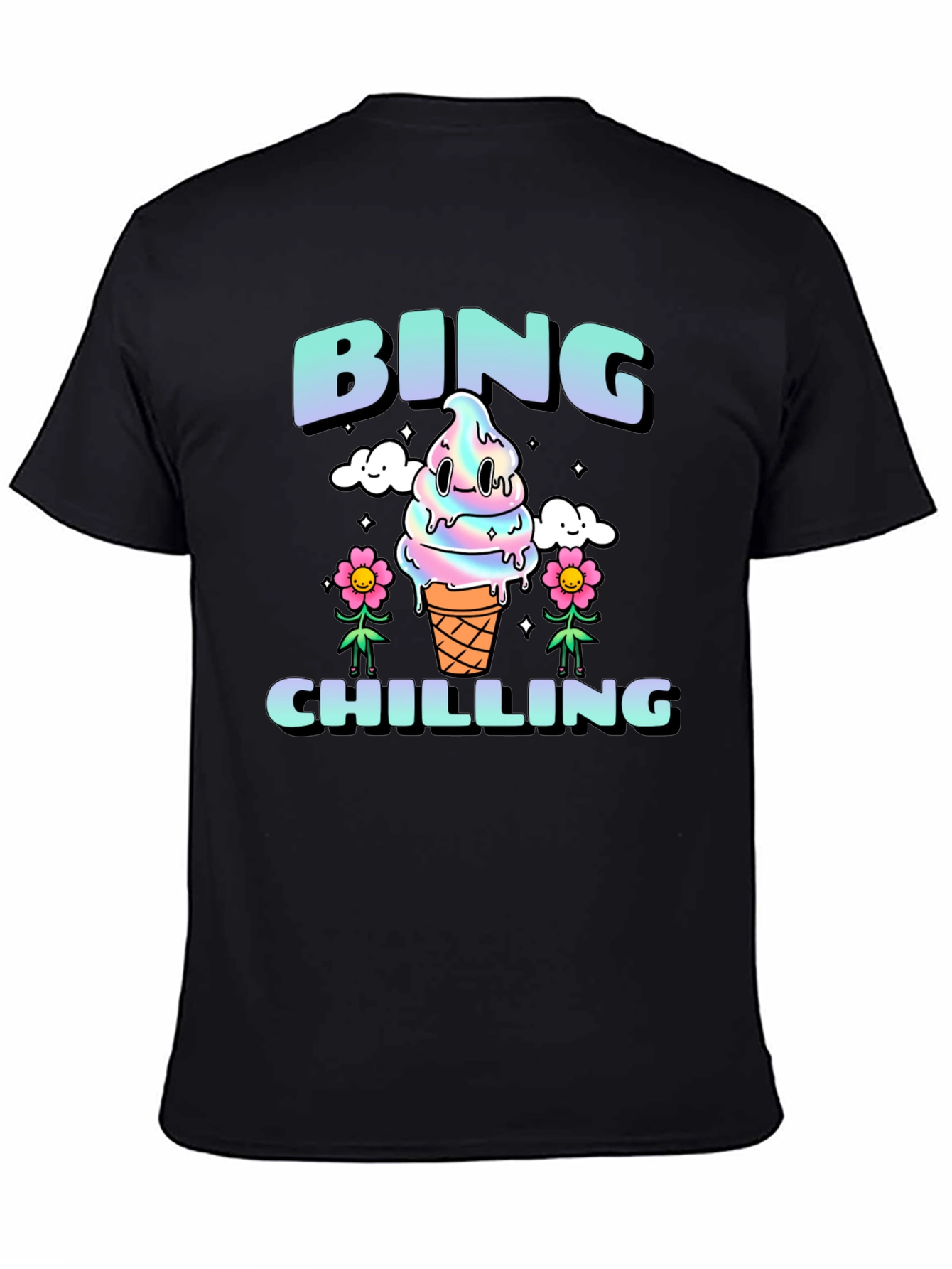 Bing Chilling Graphic Tee - Cool Ice Cream Design