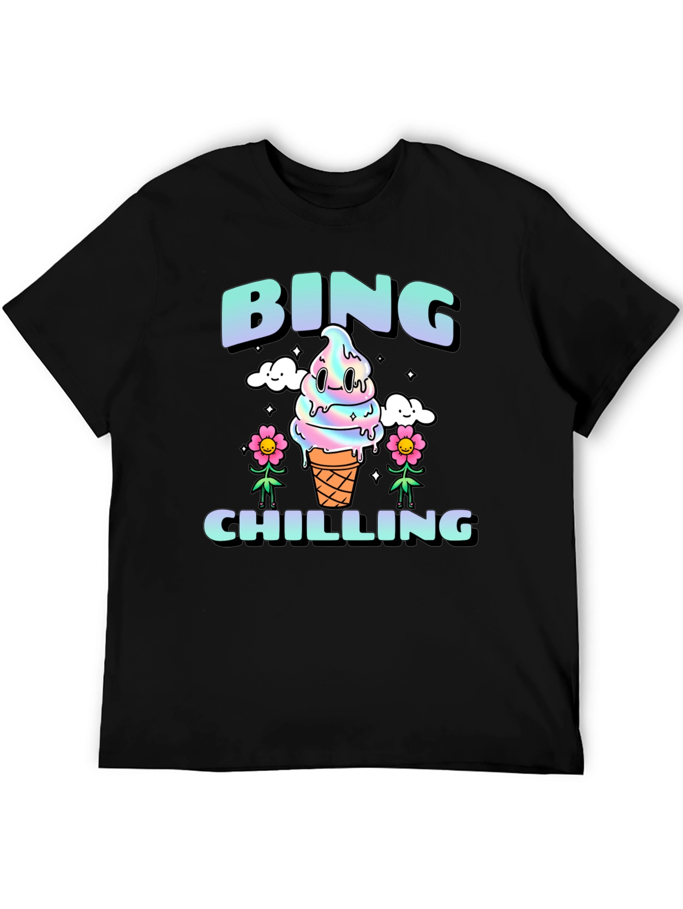 Bing Chilling Graphic Tee - Cool Ice Cream Design