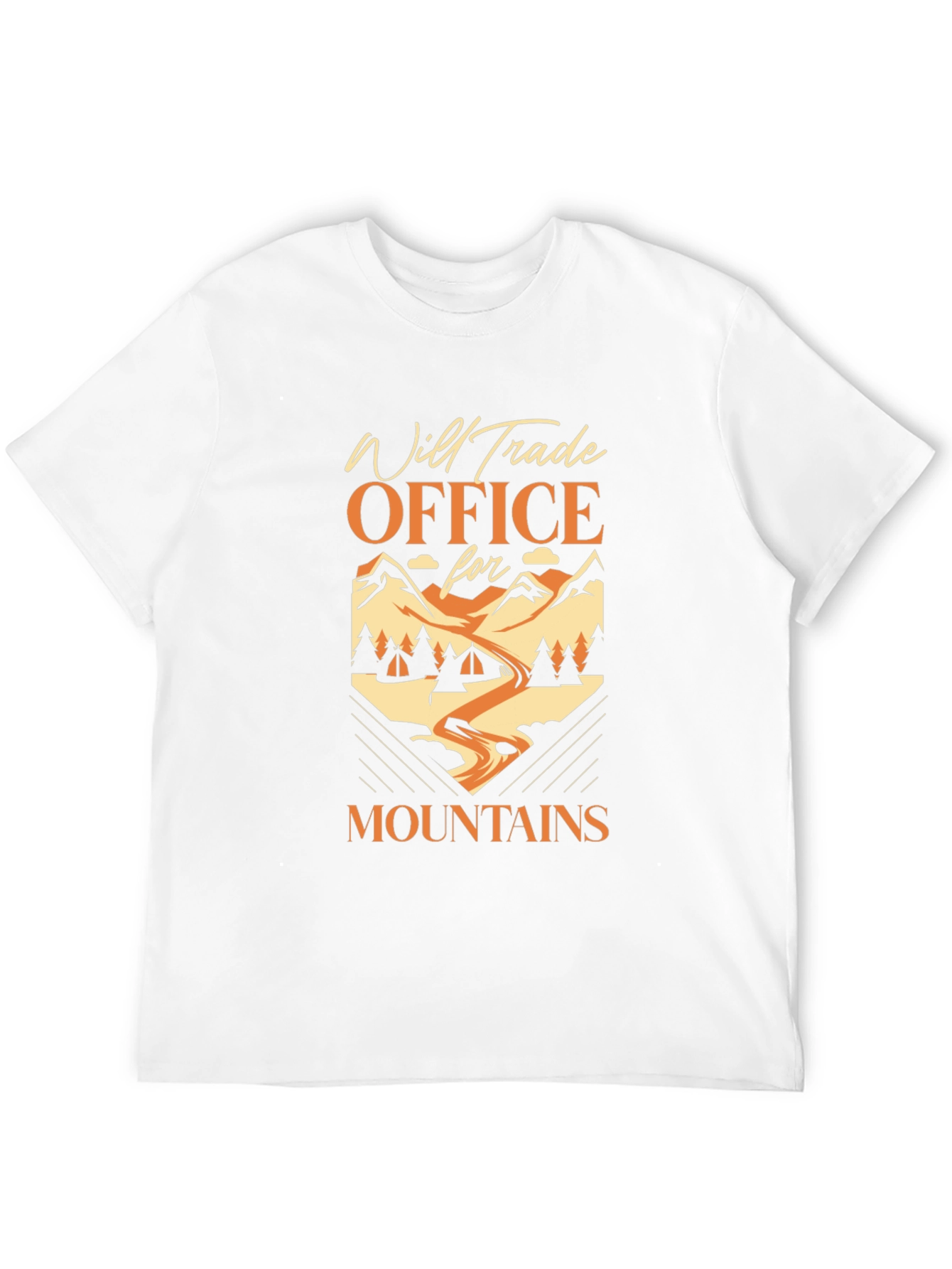 Will Trade Office for Mountains Black T-Shirt