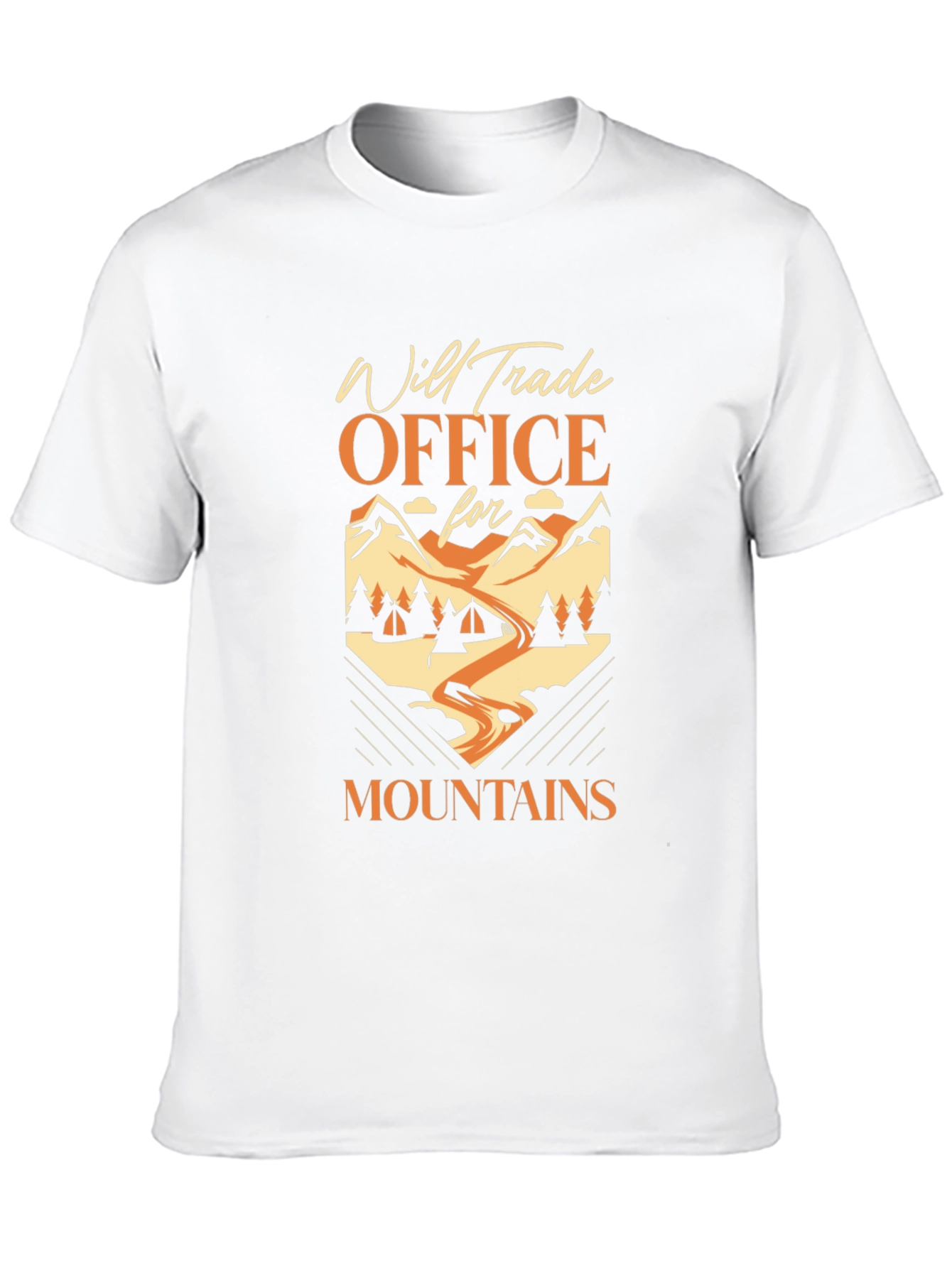 Will Trade Office for Mountains Black T-Shirt