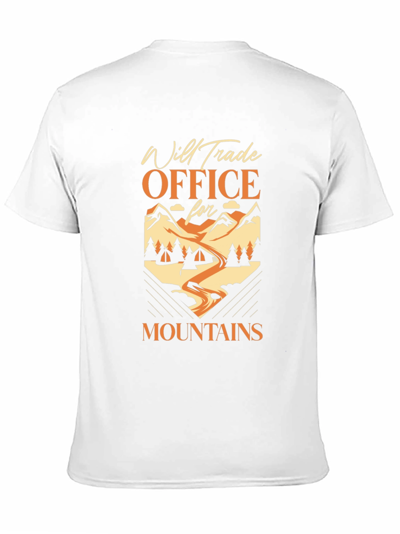 Will Trade Office for Mountains Black T-Shirt