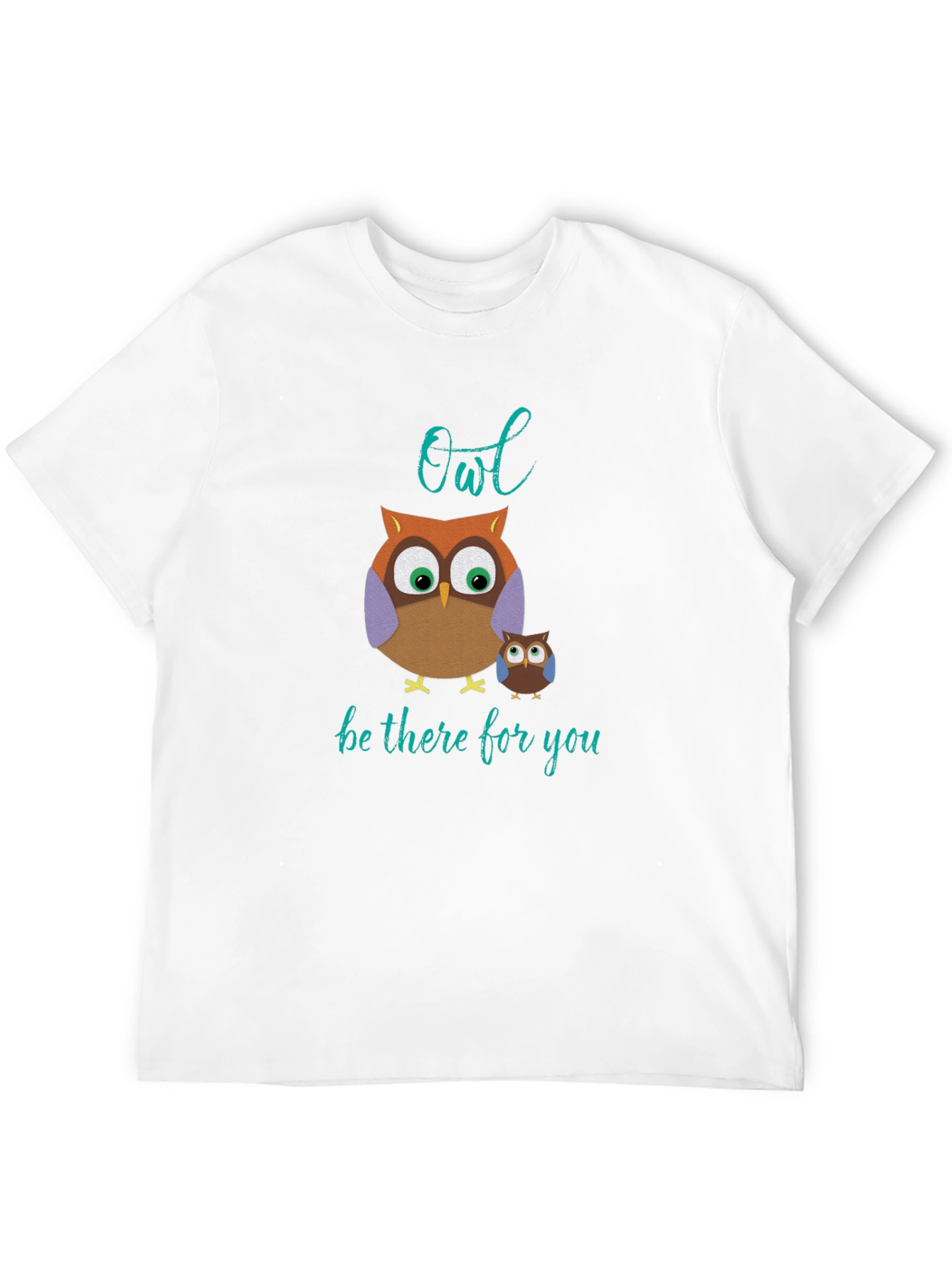 Owl Be There For You Black Cotton Tee