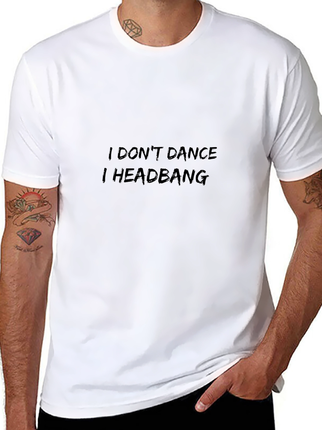 I Dont Dance I Headbang T-Shirt - Black