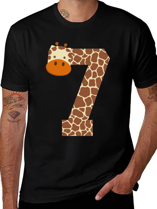 Giraffe Number 7 T-Shirt