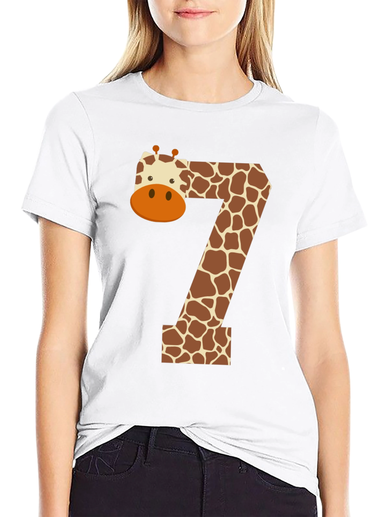 Giraffe Number 7 T-Shirt