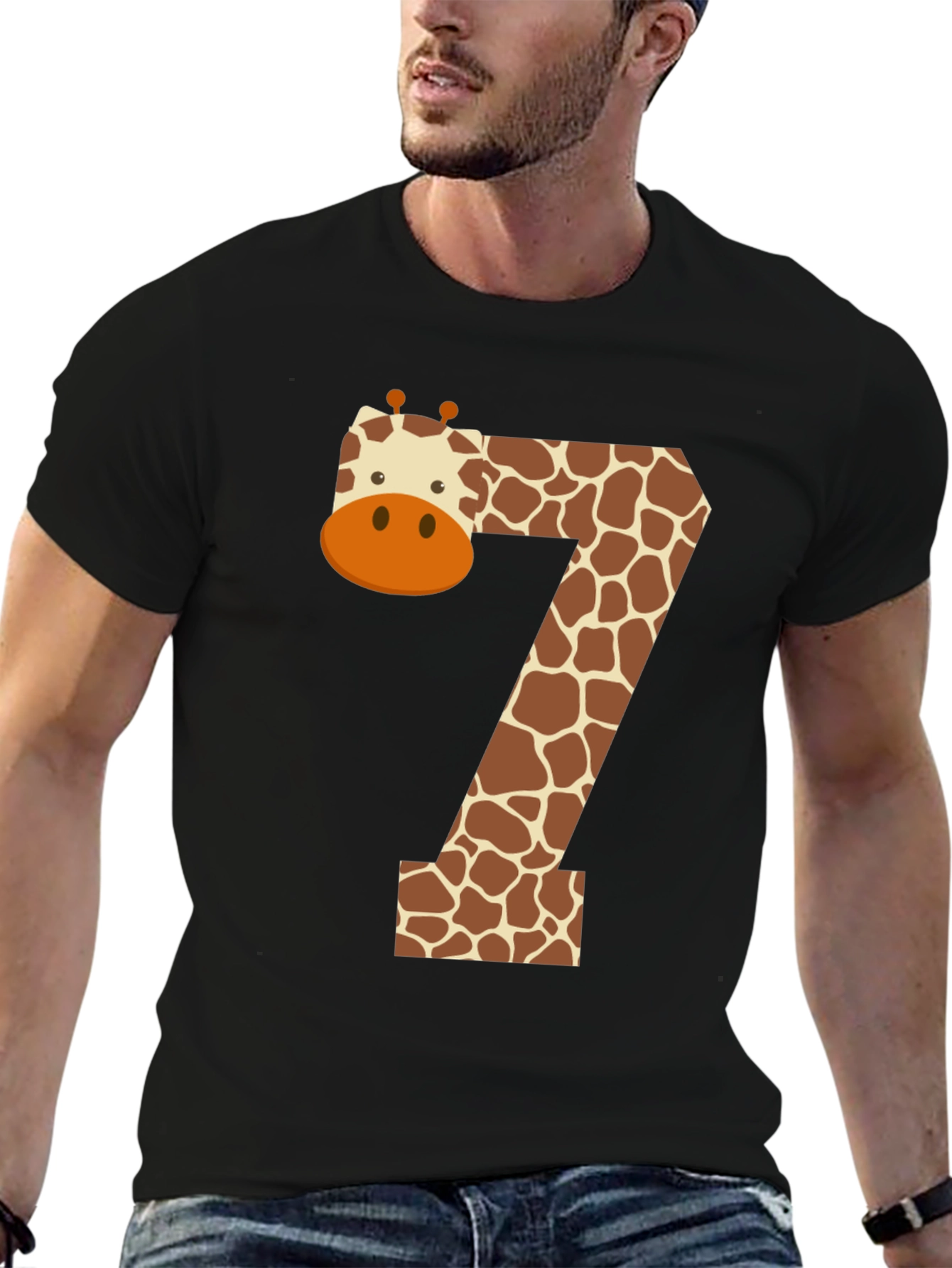 Giraffe Number 7 T-Shirt