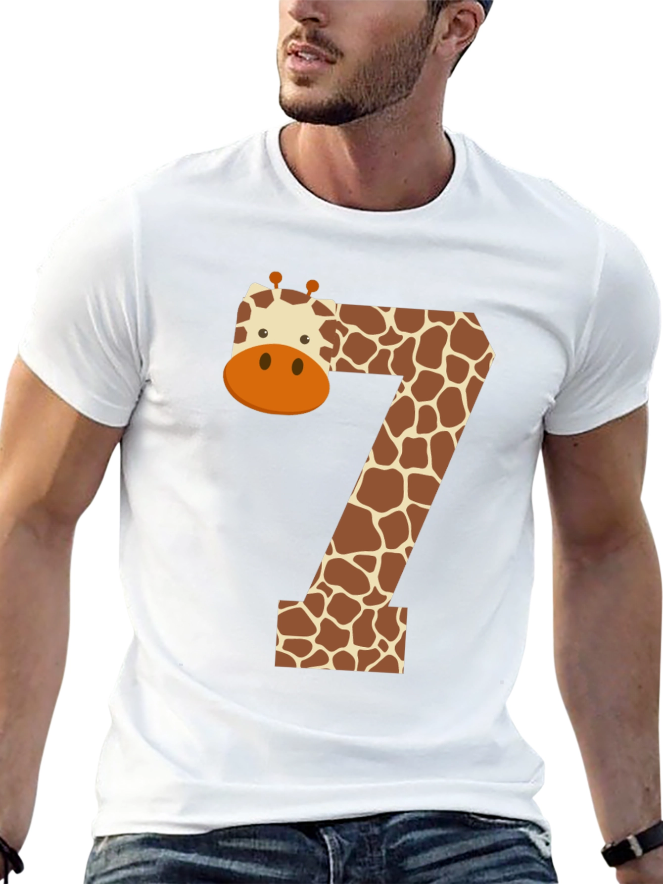Giraffe Number 7 T-Shirt