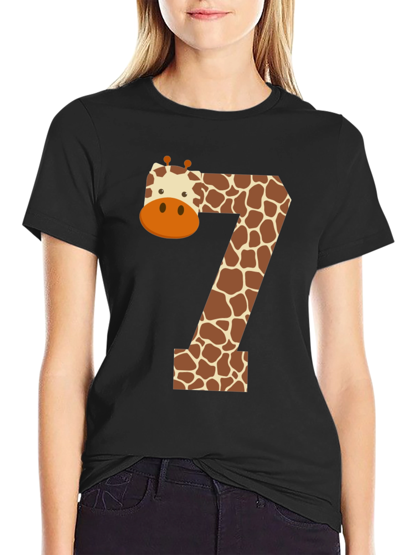 Giraffe Number 7 T-Shirt