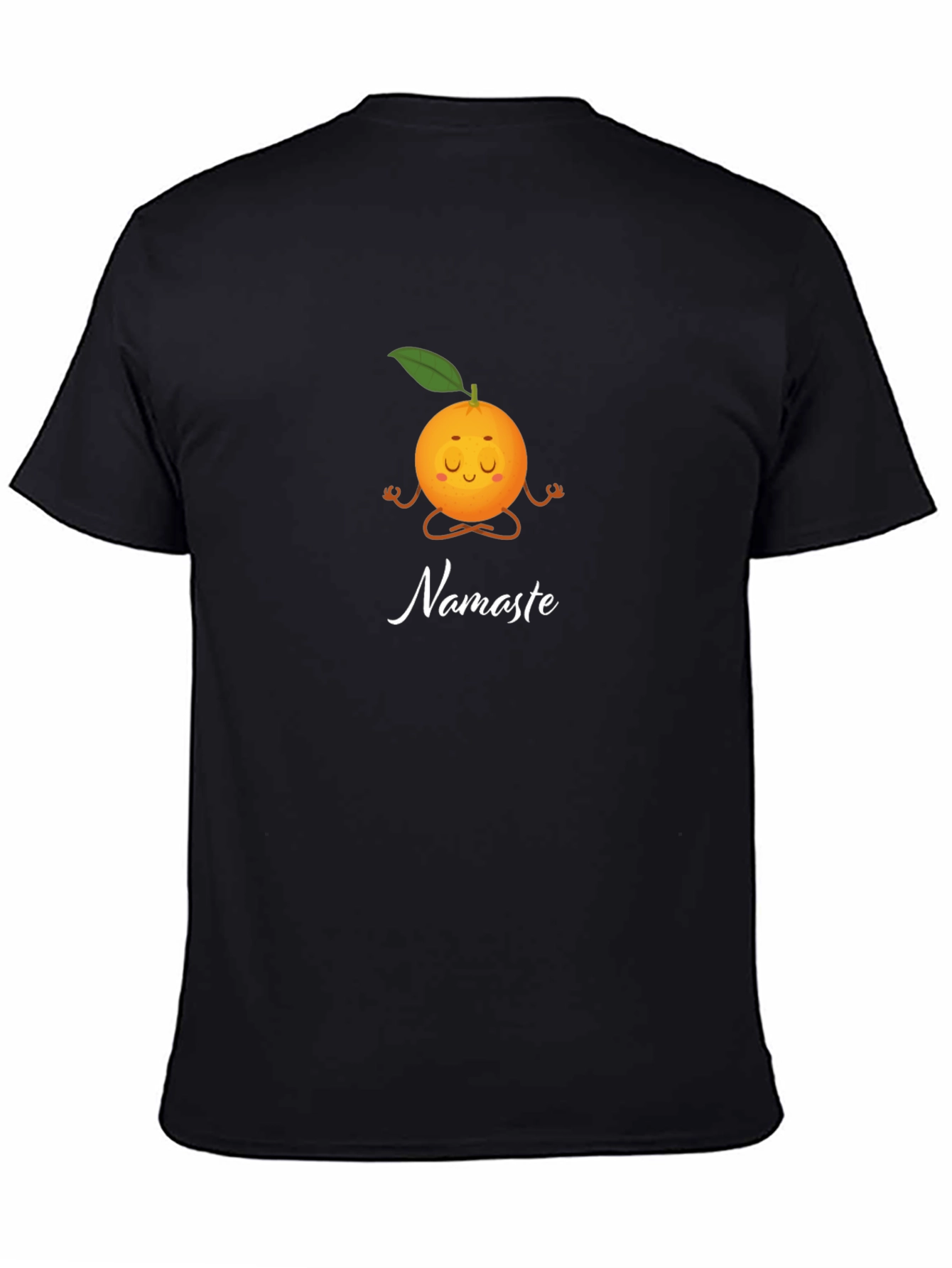 Meditating Orange Namaste Graphic Tee