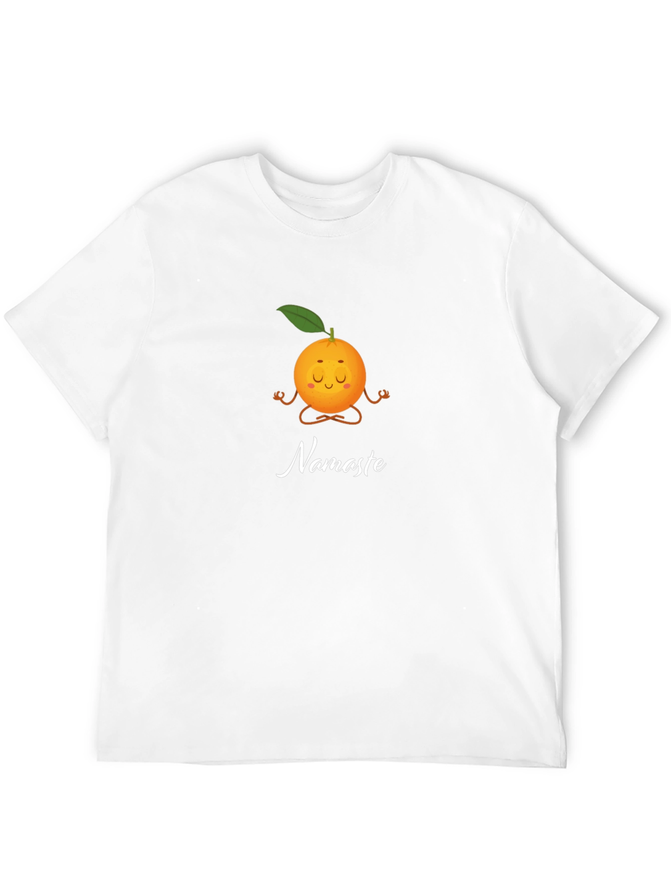 Meditating Orange Namaste Graphic Tee