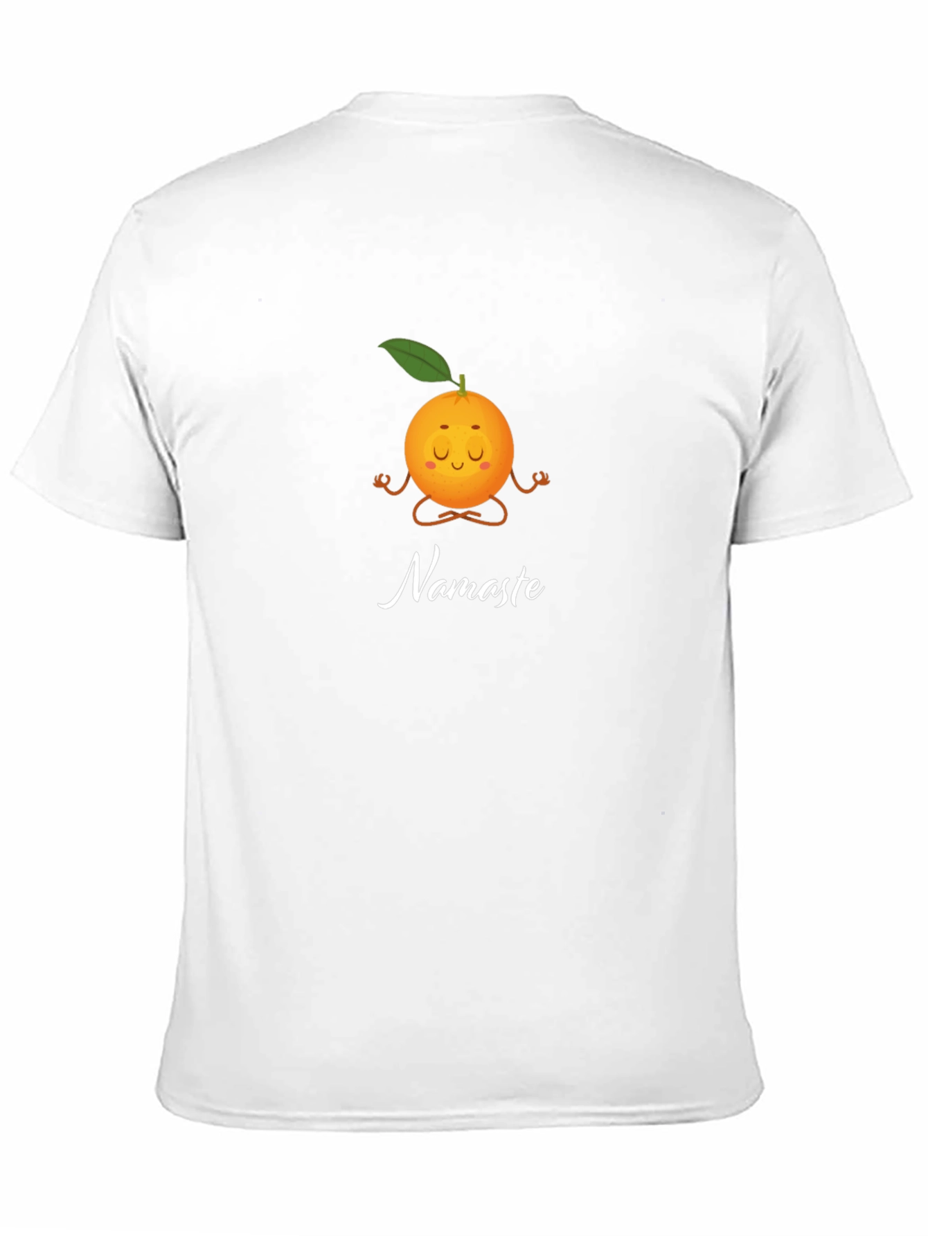 Meditating Orange Namaste Graphic Tee