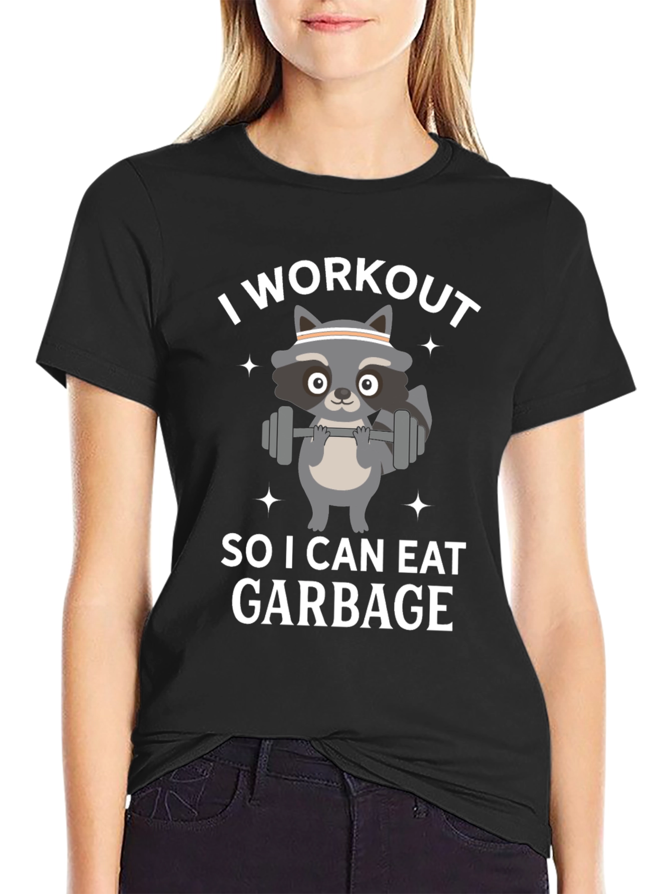 Funny Raccoon Workout T-Shirt