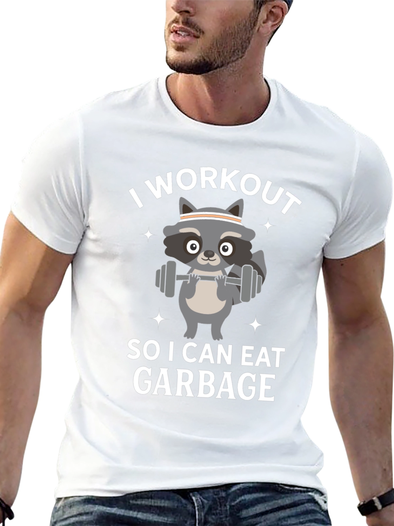 Funny Raccoon Workout T-Shirt