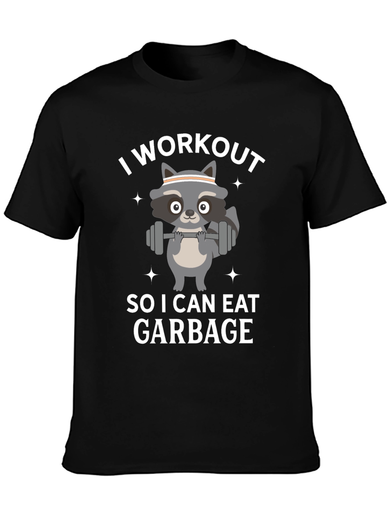 Funny Raccoon Workout T-Shirt